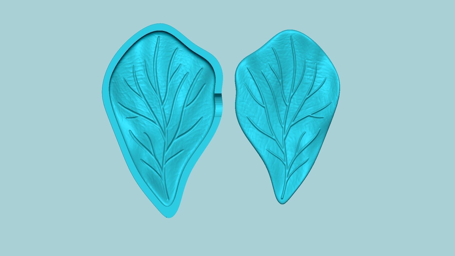 03 Hibiscus Flower Petal - Molding Artificial EVA Craft 3D Model Collection_22