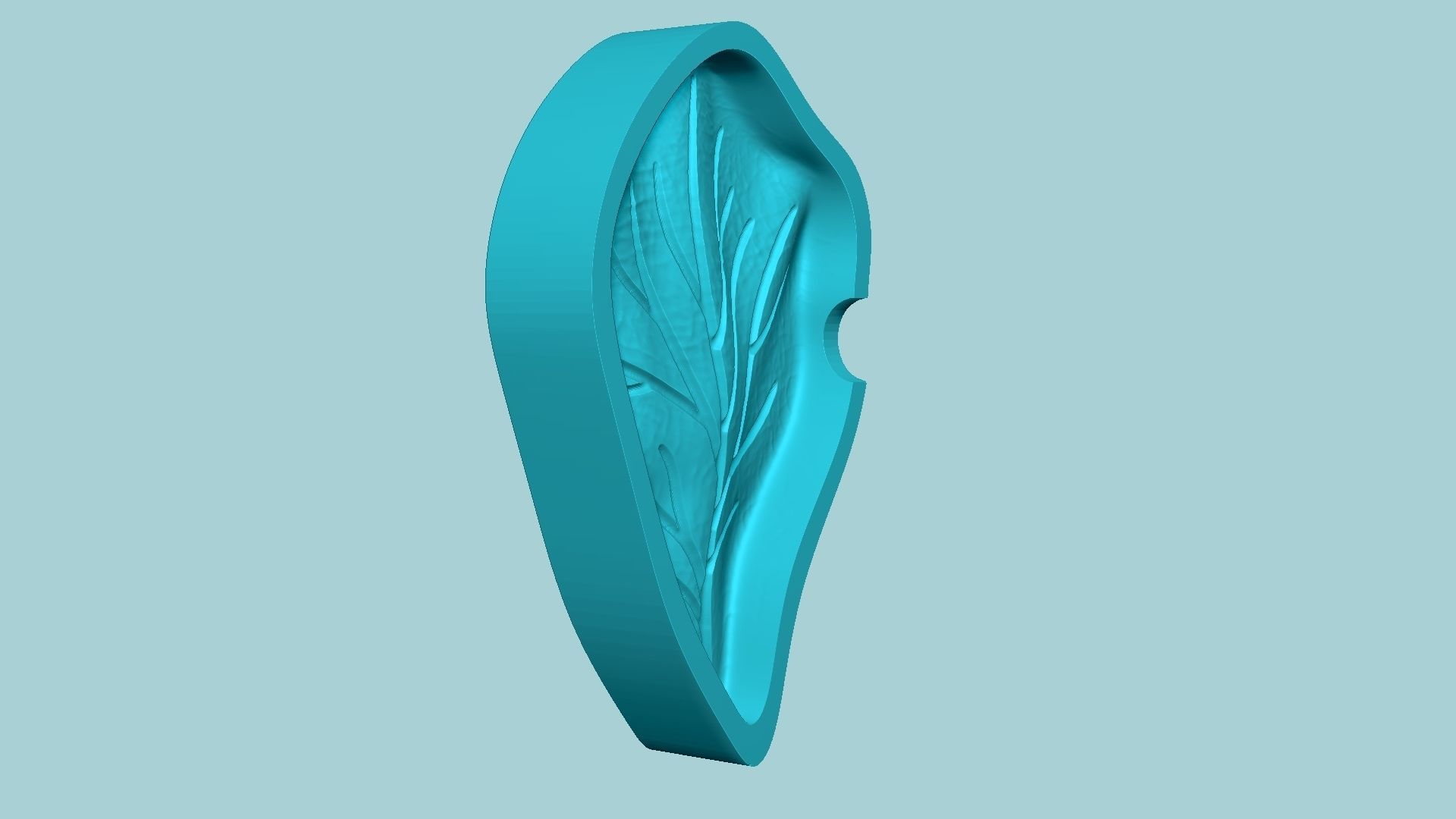 03 Hibiscus Flower Petal - Molding Artificial EVA Craft 3D Model Collection_17