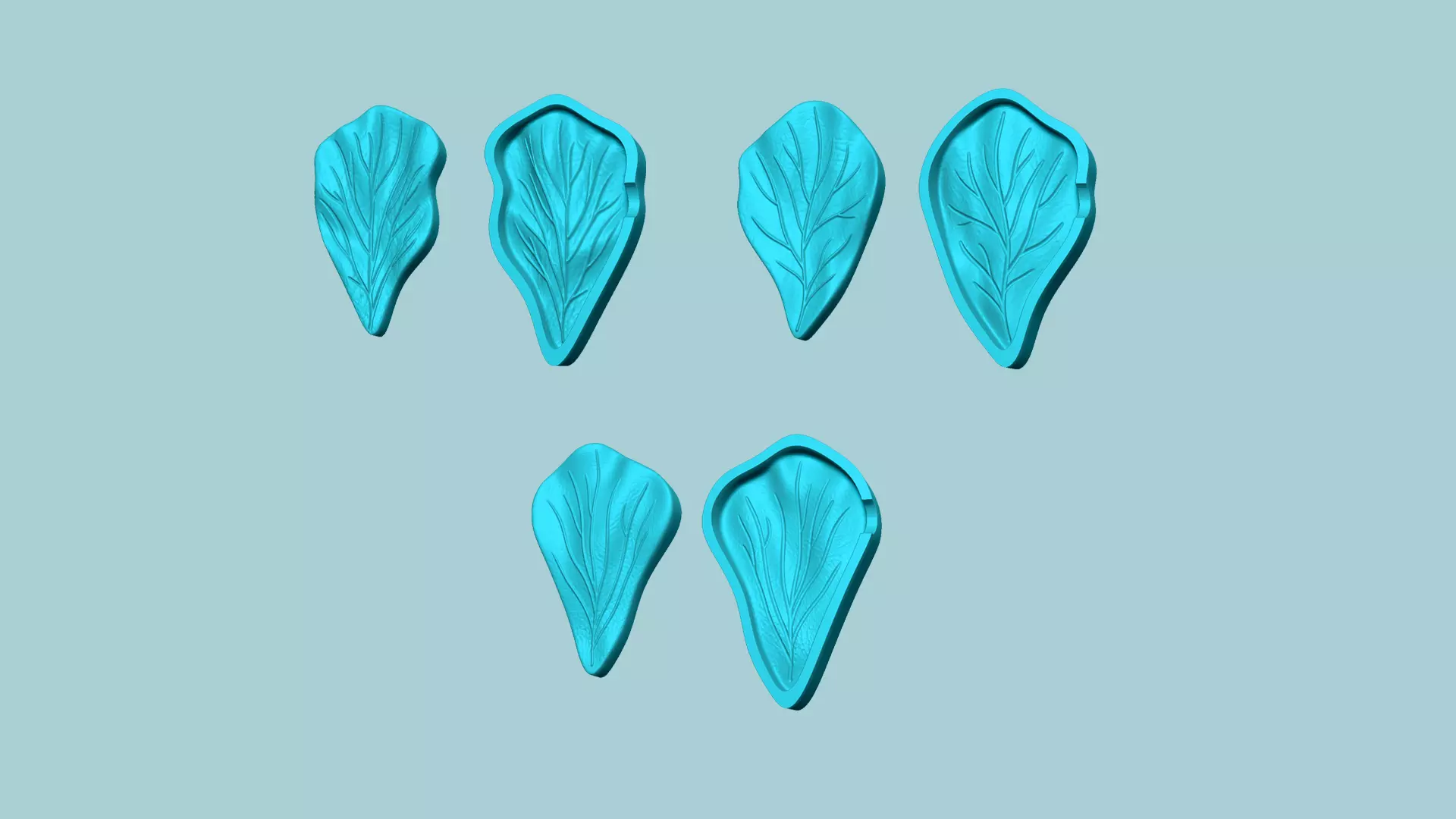 03 Hibiscus Flower Petal - Molding Artificial EVA Craft 3D Model Collection_0