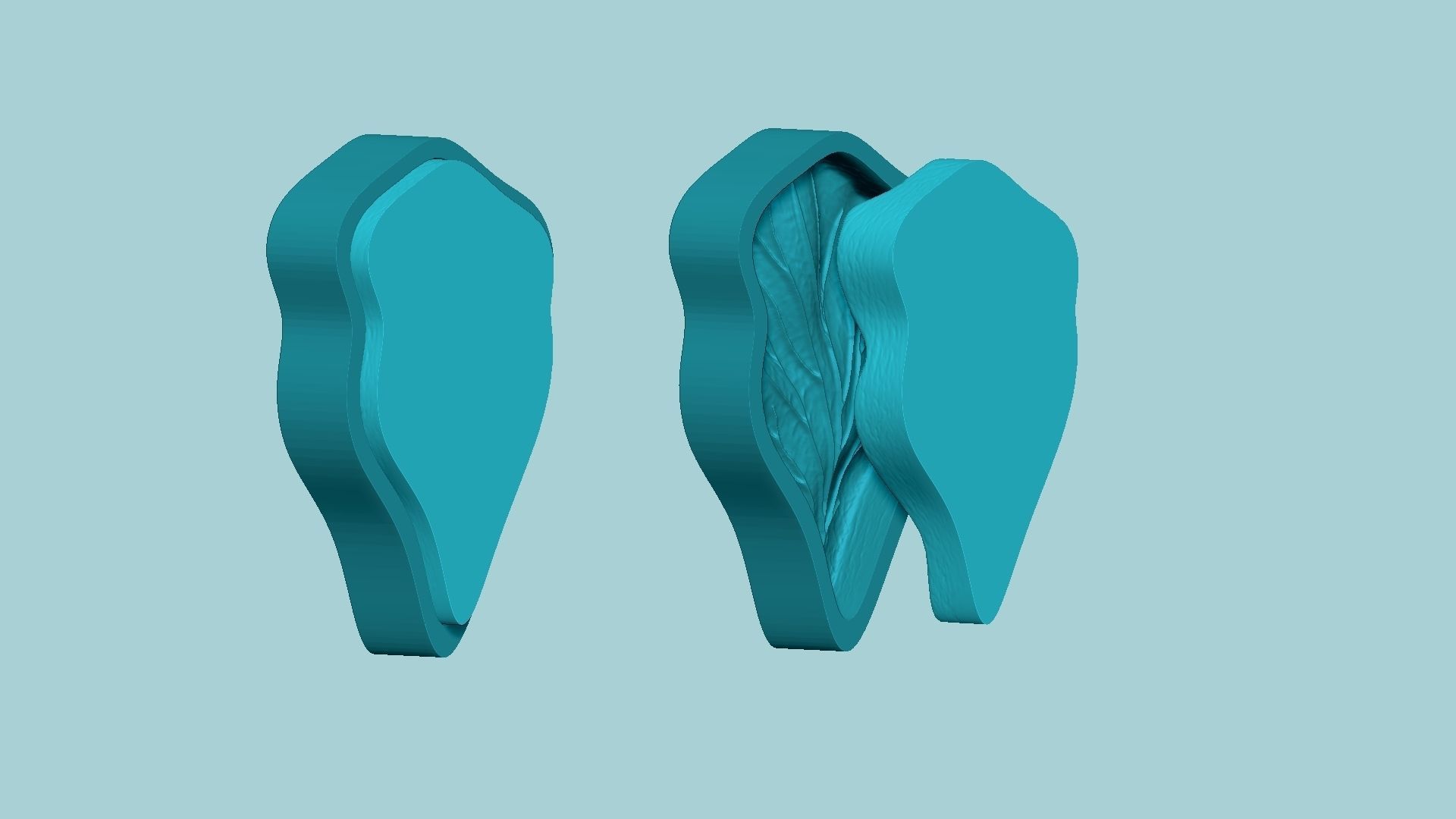 03 Hibiscus Flower Petal - Molding Artificial EVA Craft 3D Model Collection_13