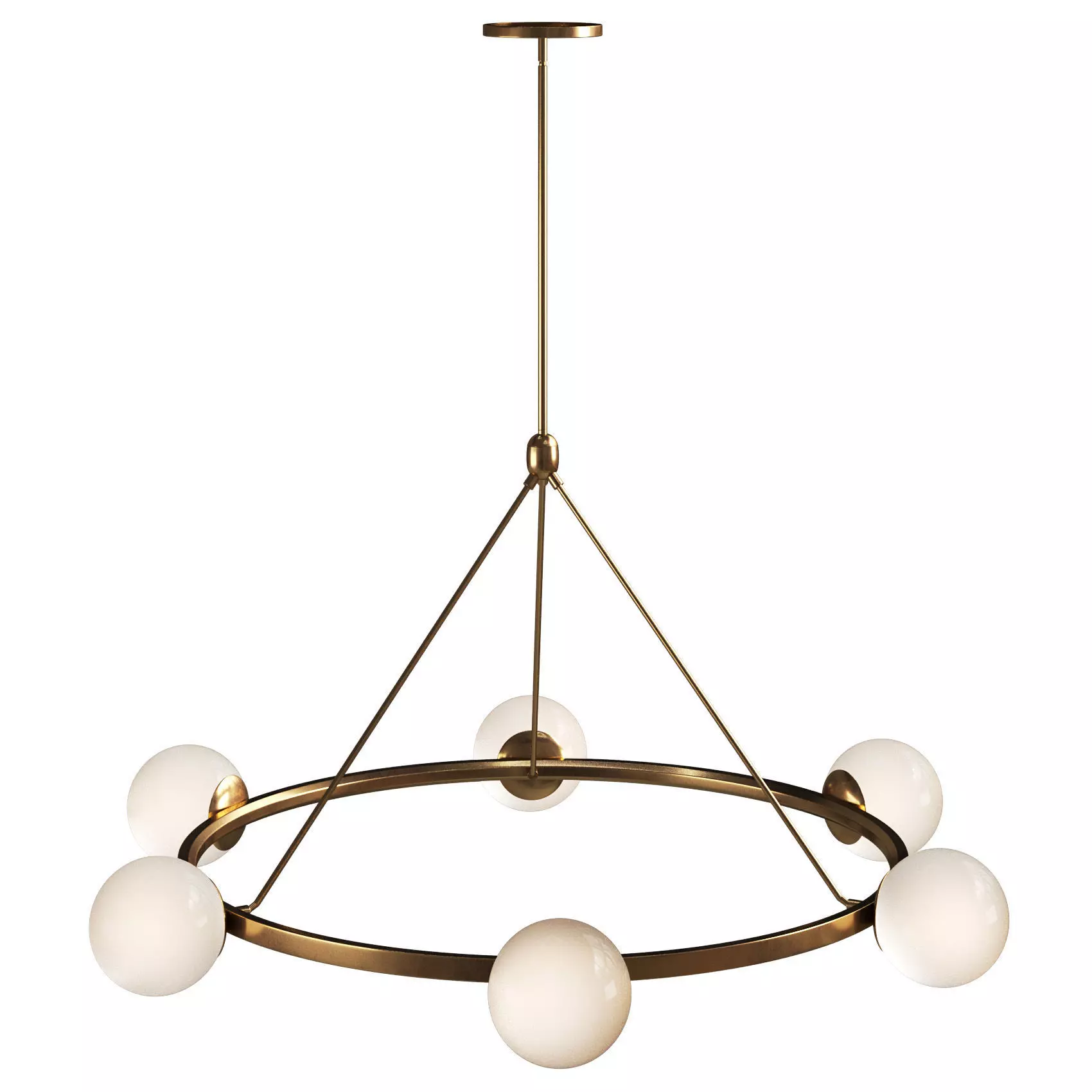 Hayes Round Light Chandelier 3D model_0