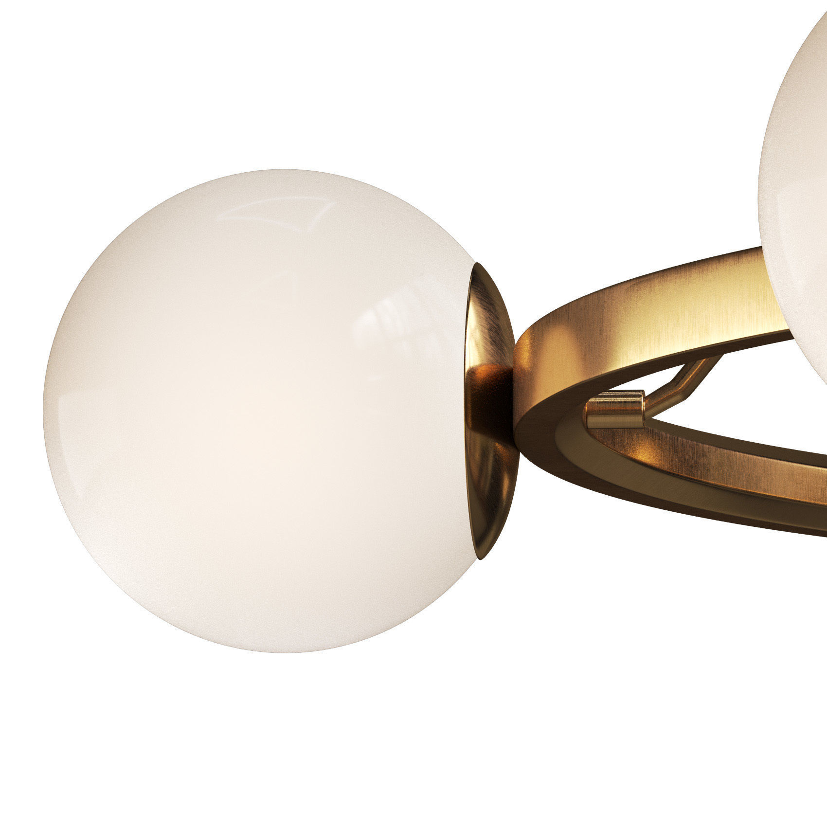 Hayes Round Light Chandelier 3D model_2