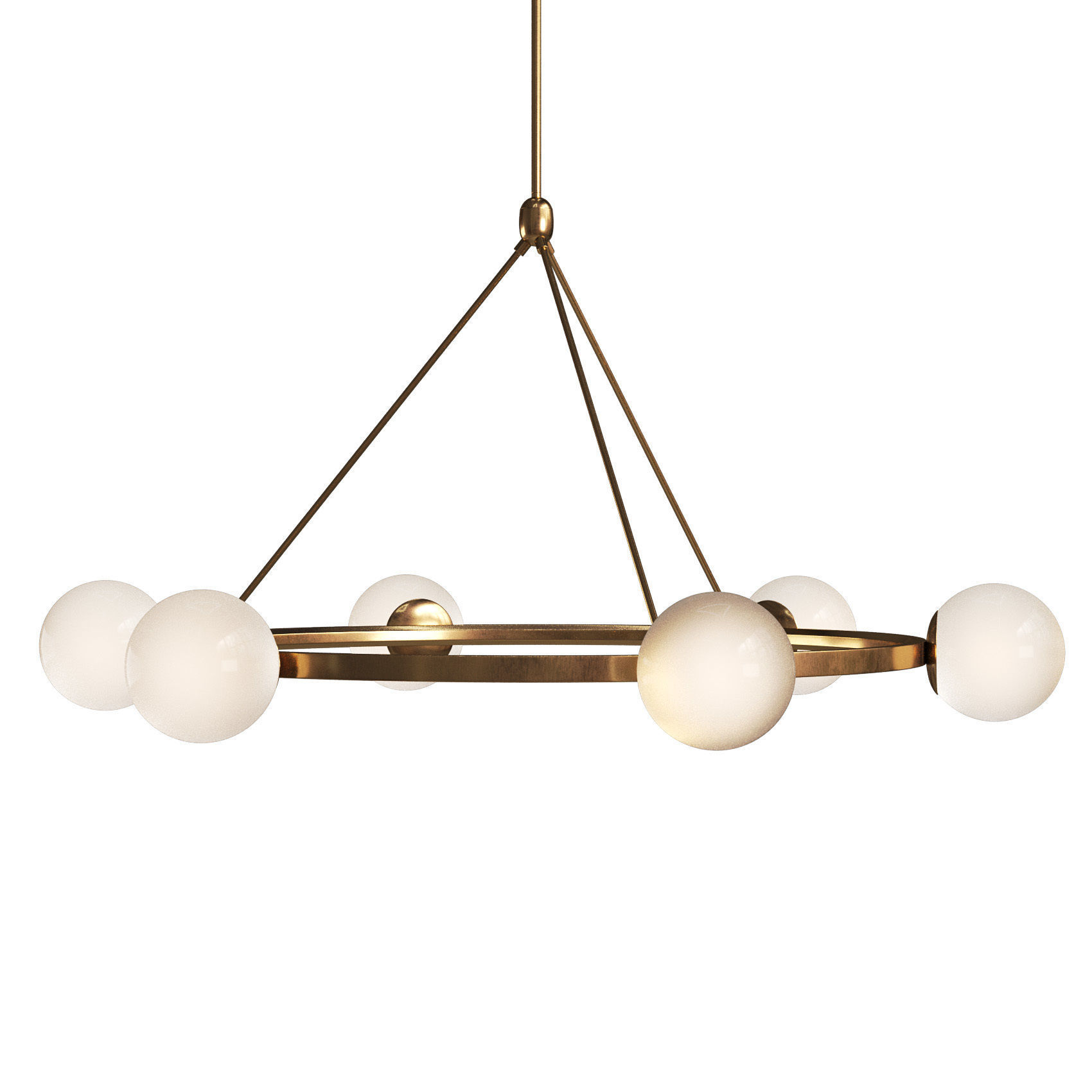 Hayes Round Light Chandelier 3D model_1