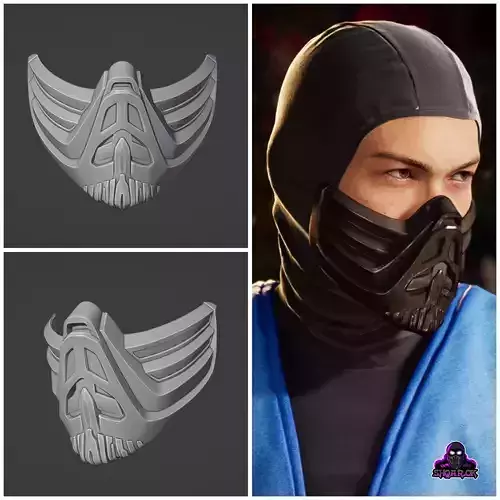 Sub Zero mask  from MK1 -  Sub-95 3D print model