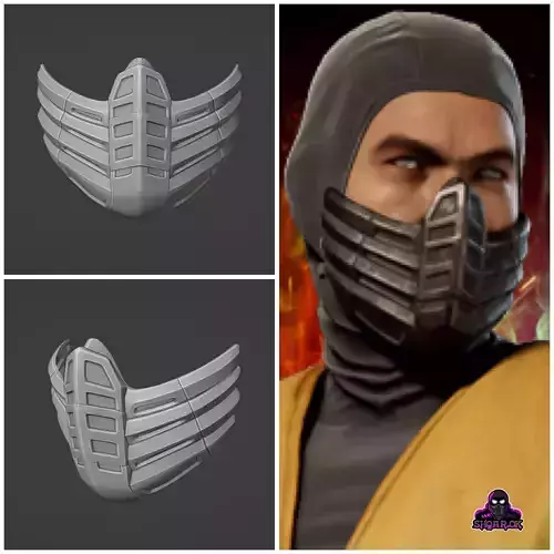 Scorpion mask  from MK1 -  Scorp-95 3D print model