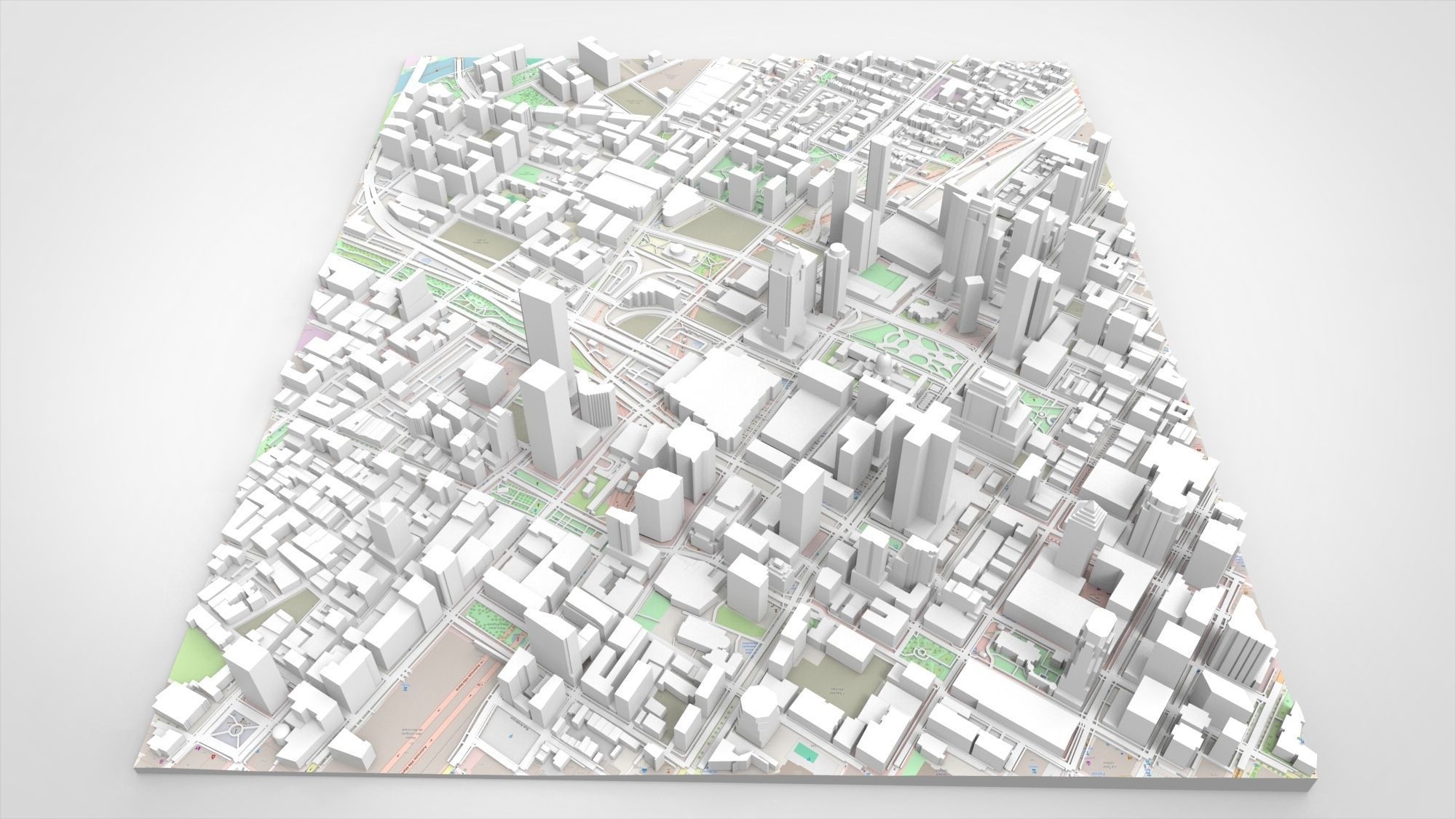 Cityscape Montreal Quebec Canada 3D print model 3D print model_6