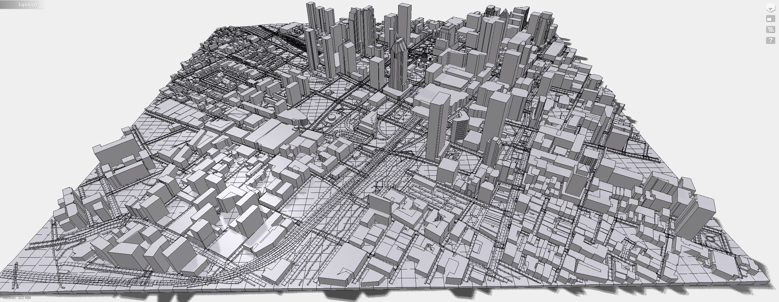 Cityscape Montreal Quebec Canada 3D print model 3D print model_16