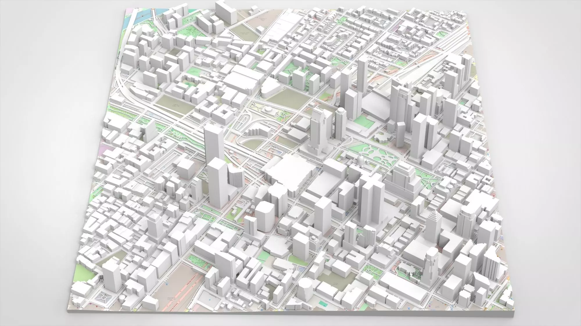 Cityscape Montreal Quebec Canada 3D print model 3D print model_0