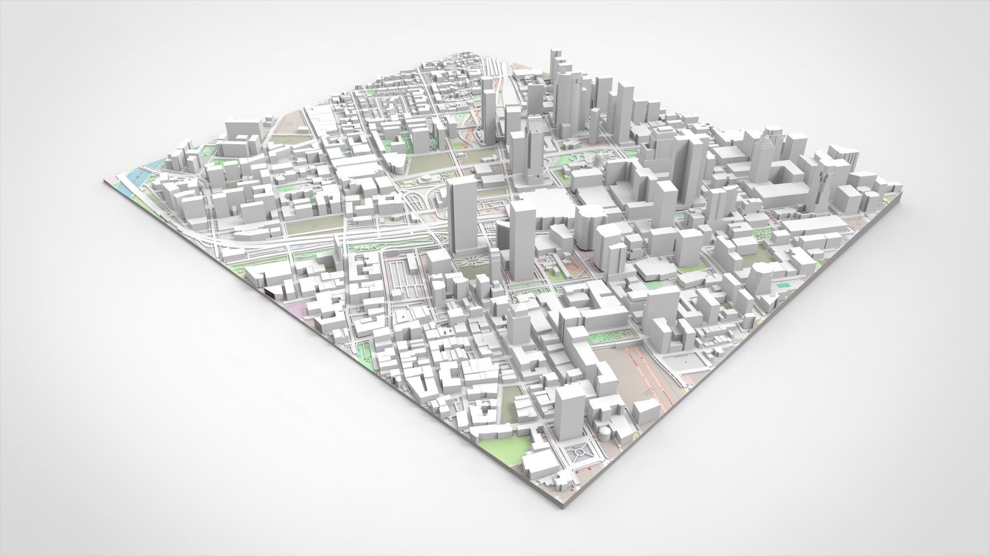 Cityscape Montreal Quebec Canada 3D print model 3D print model_11