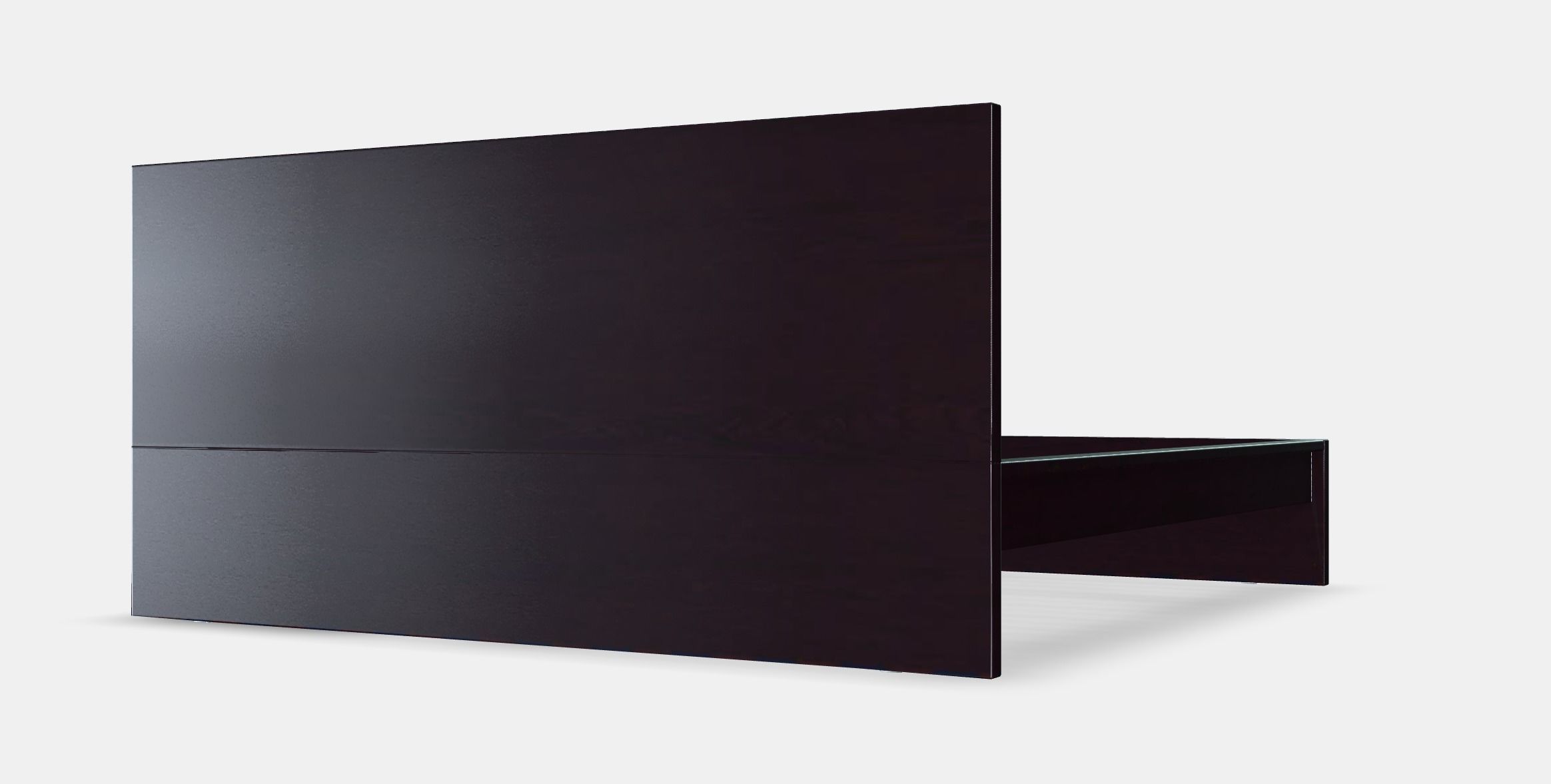 MALM Bed frame high w 2 storage boxes 4 Low-poly 3D model_9