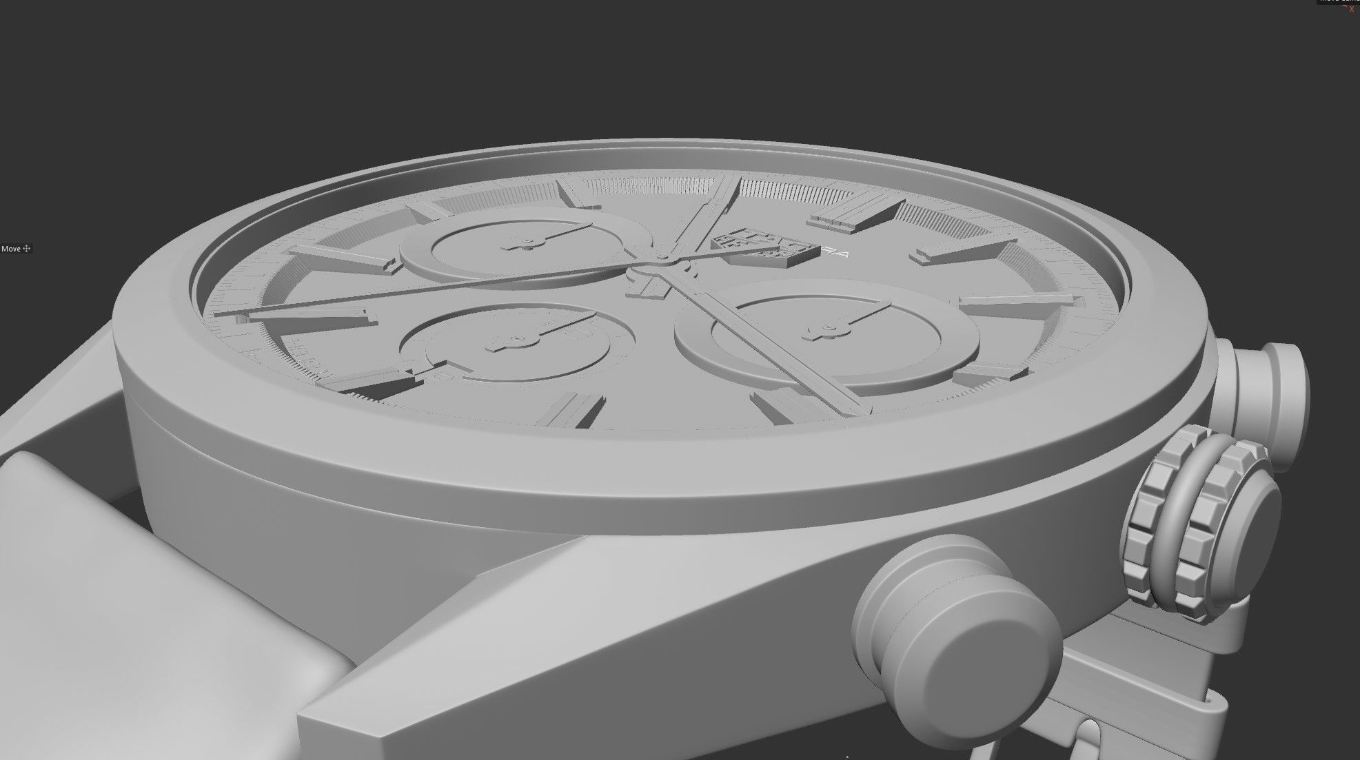 TAG Carrera Watch Highly Detailed 3D Model 3D model_6