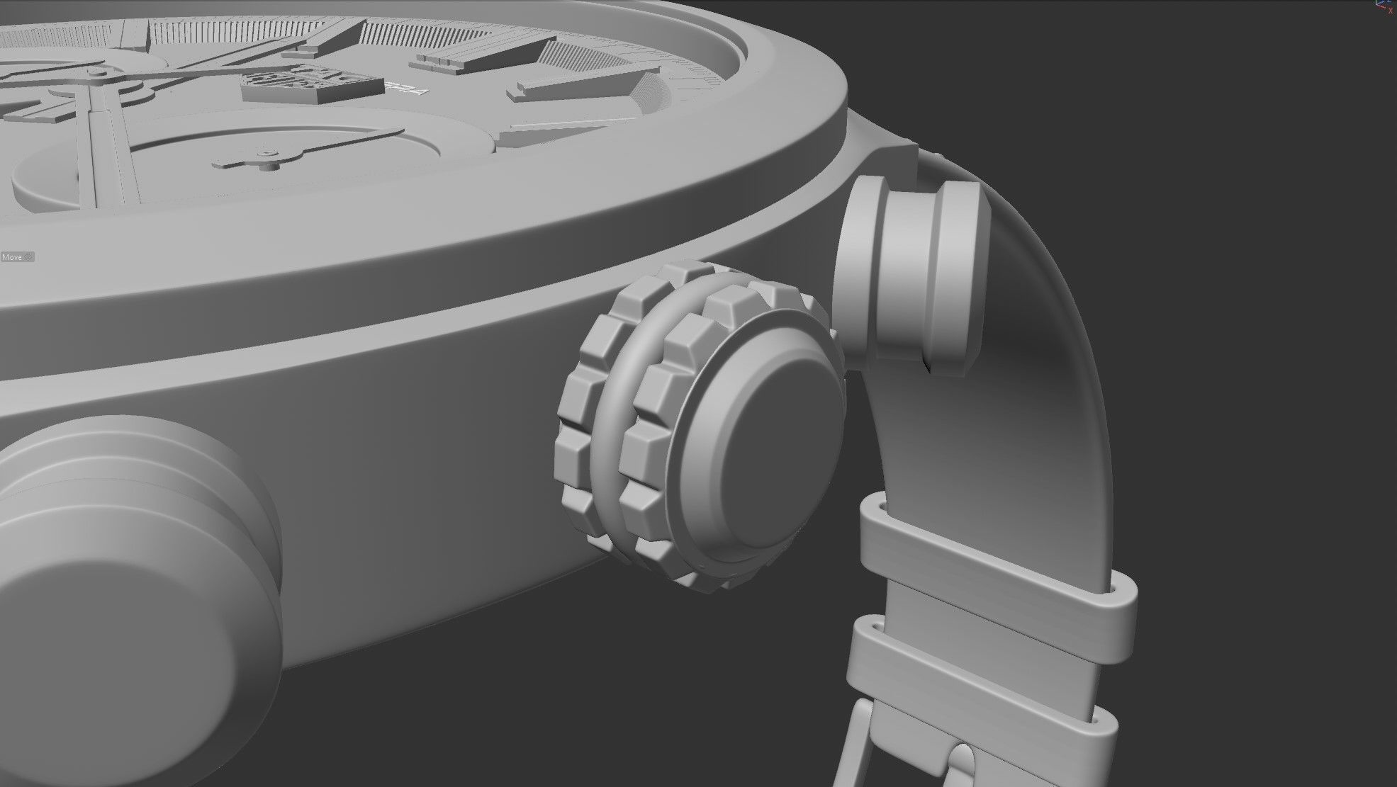 TAG Carrera Watch Highly Detailed 3D Model 3D model_7