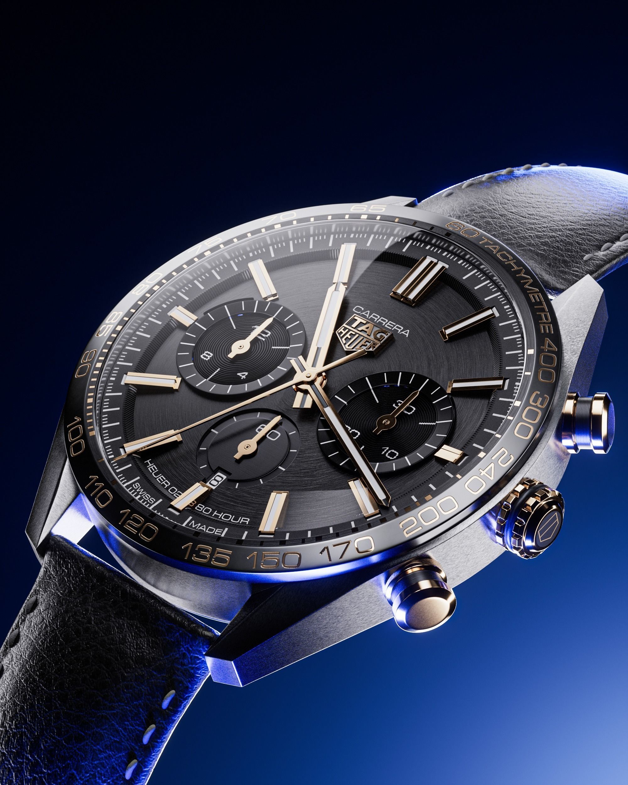 TAG Carrera Watch Highly Detailed 3D Model 3D model_1