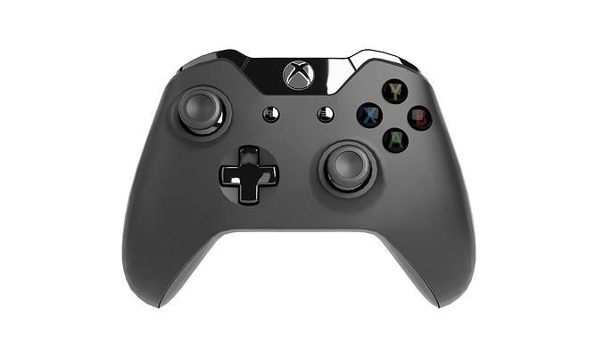 Microsoft Wireless Controller for Xbox One Low-poly 3D model