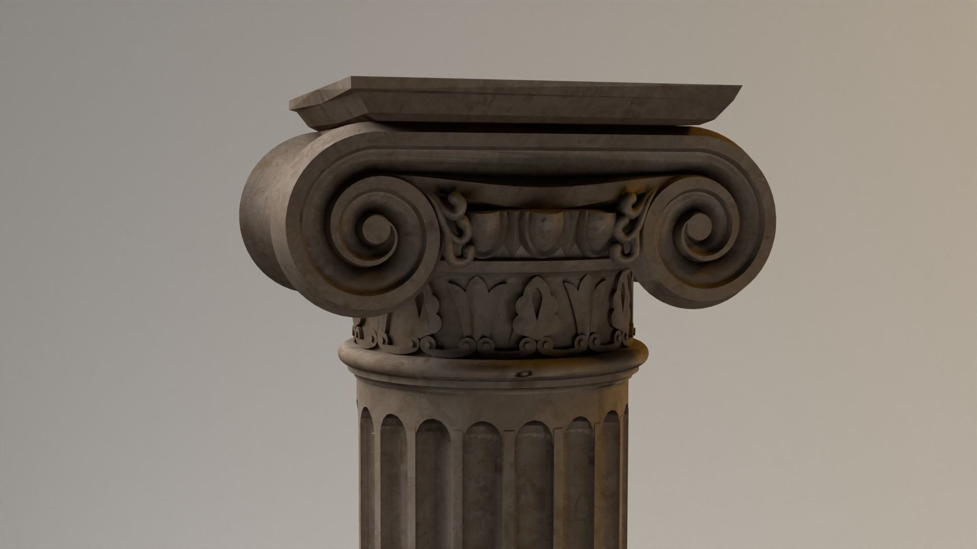 Classical Columns Low-poly 3D model_3