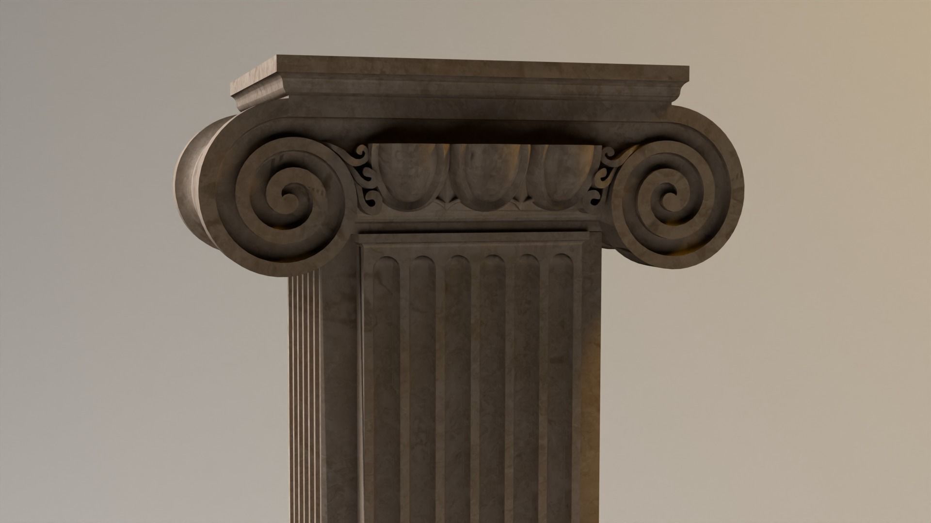 Classical Columns Low-poly 3D model_2