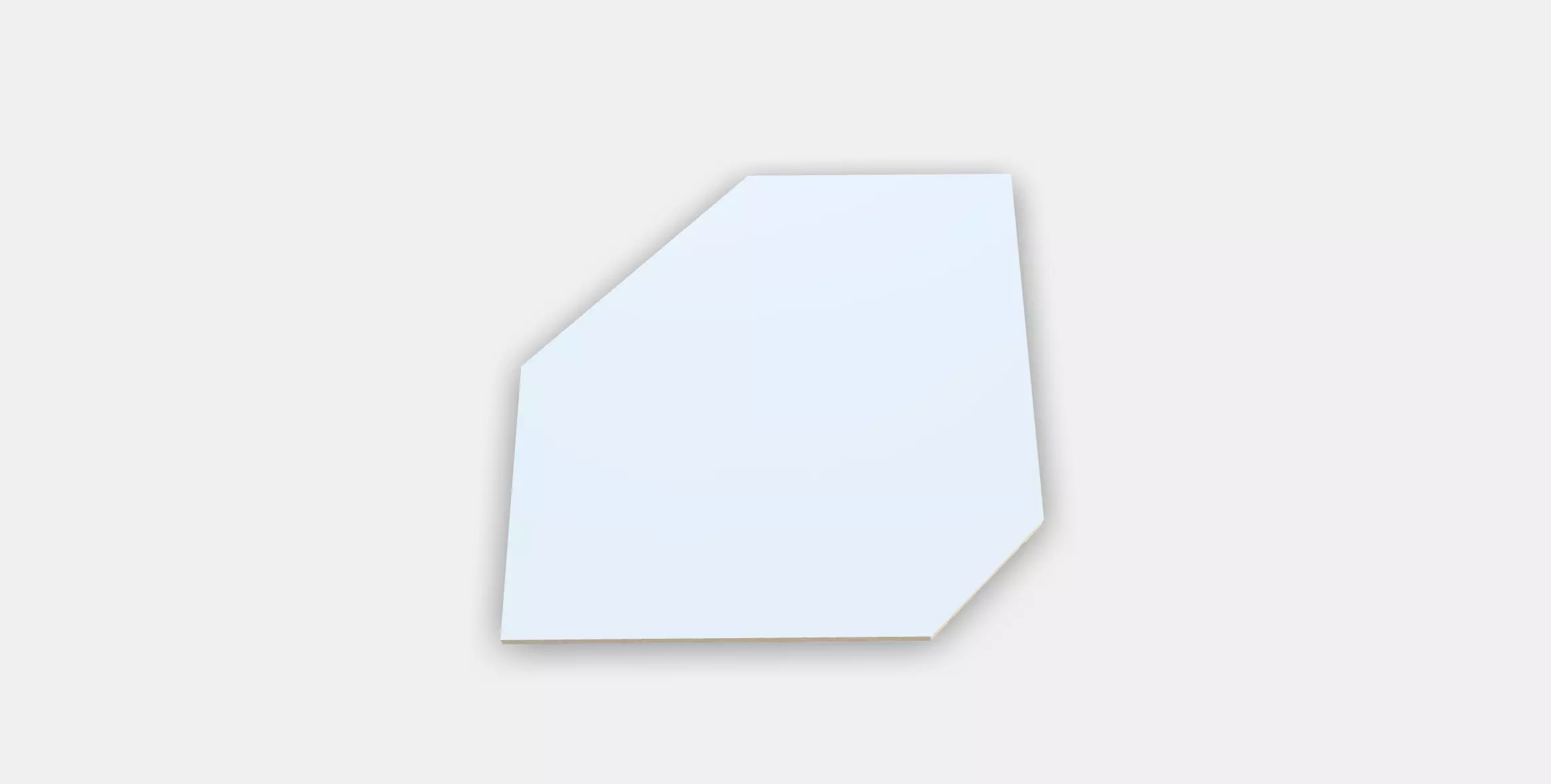 UTRUSTA Shelf for corner wall cabinet Low-poly 3D model_0