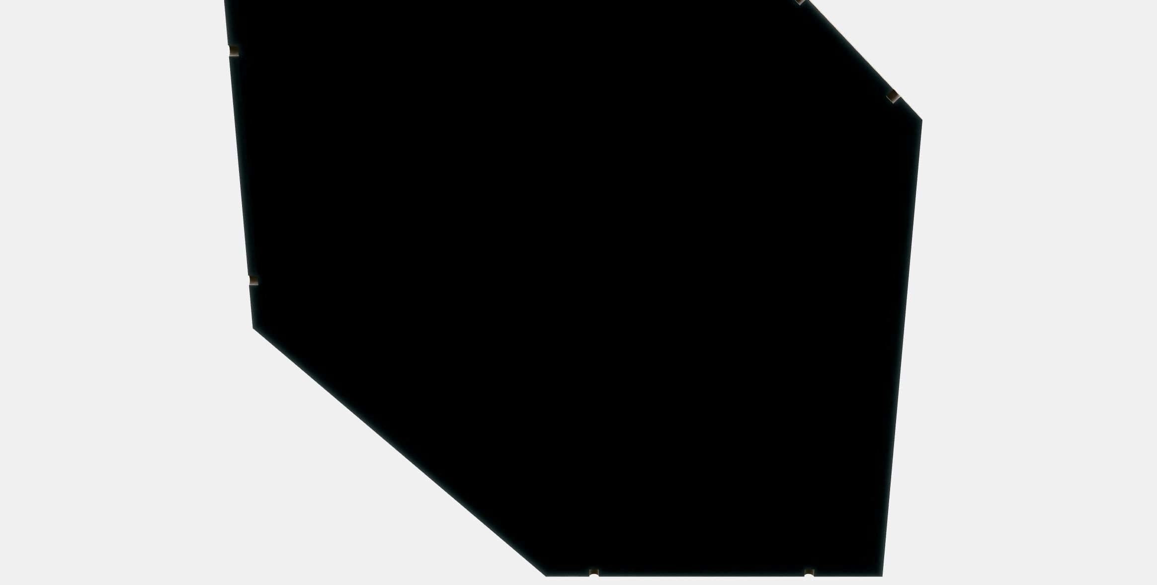 UTRUSTA Shelf for corner wall cabinet Low-poly 3D model_8