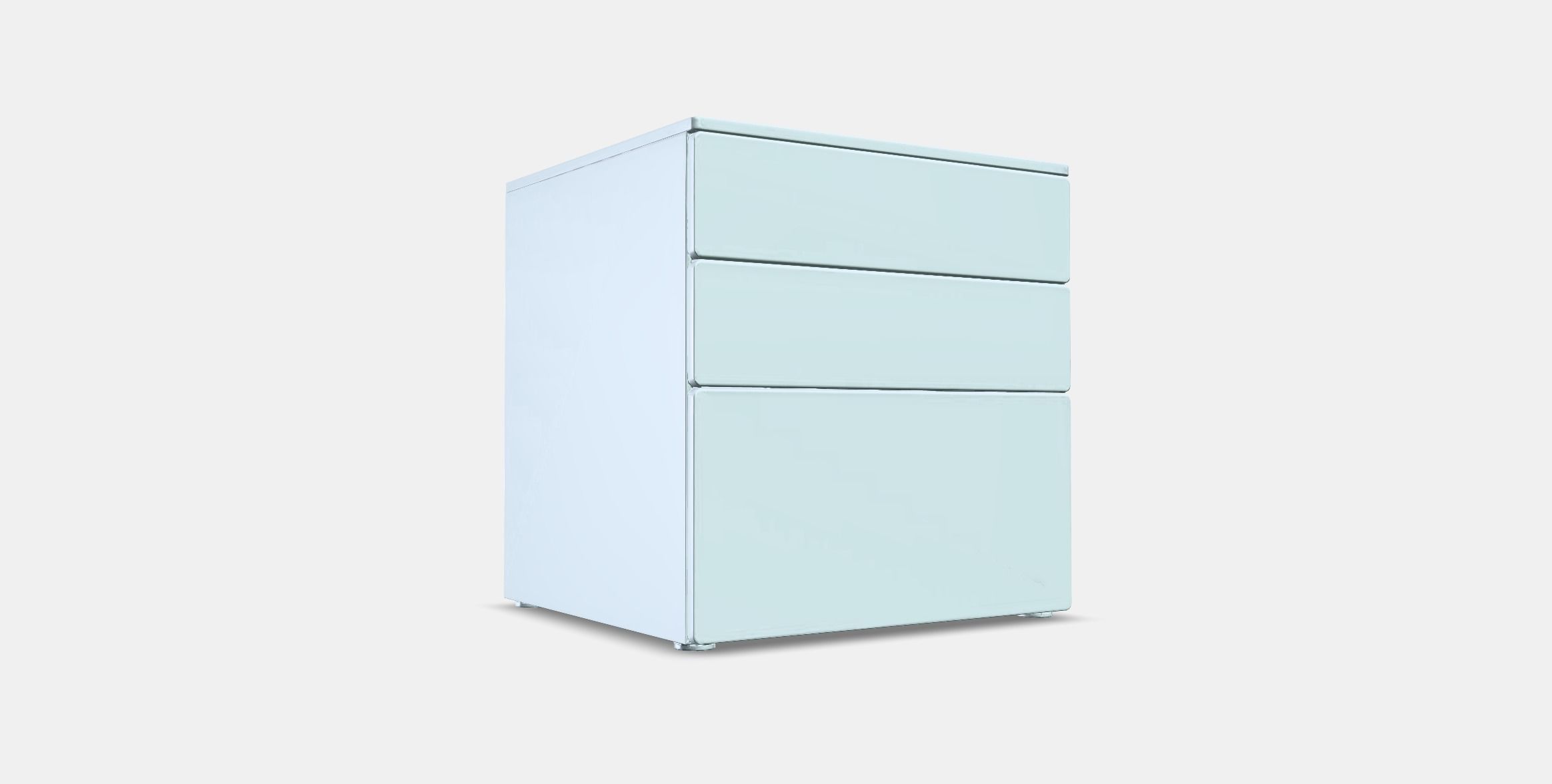 SMASTAD - PLATSA Chest of 3 drawers 5 Low-poly 3D model_3