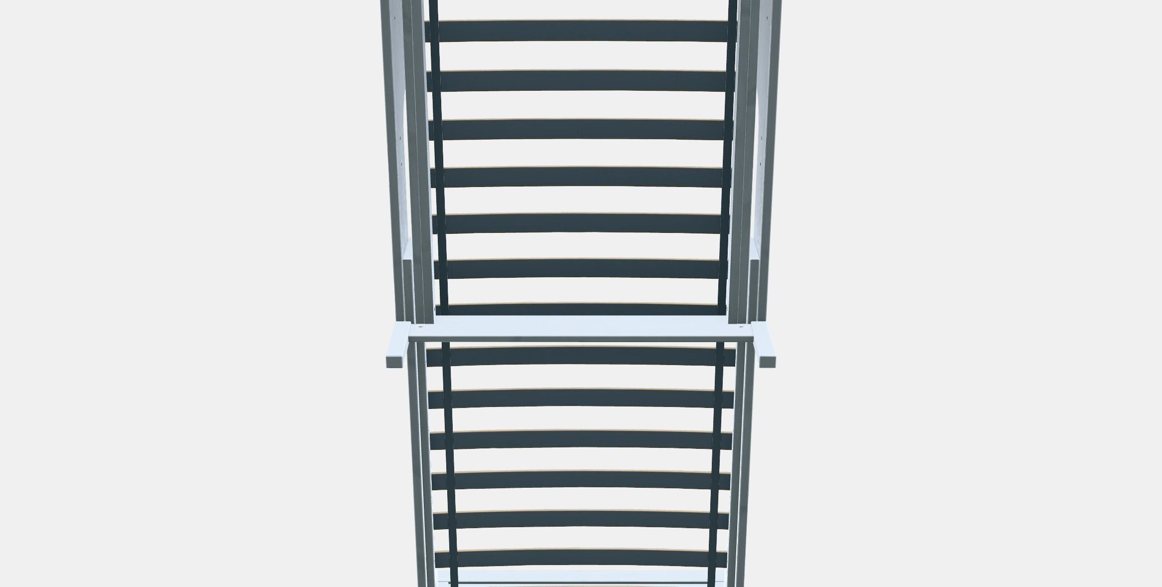 SUNDVIK Ext bed frame with slatted bed base Low-poly 3D model_8