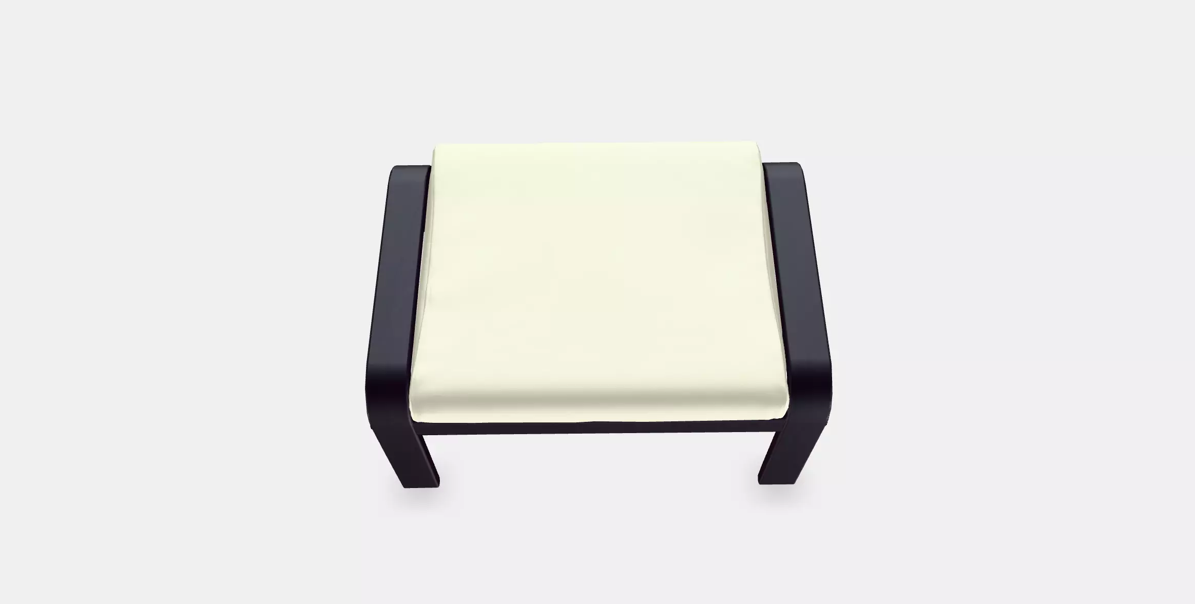 POANG Footstool 4 Low-poly 3D model_0