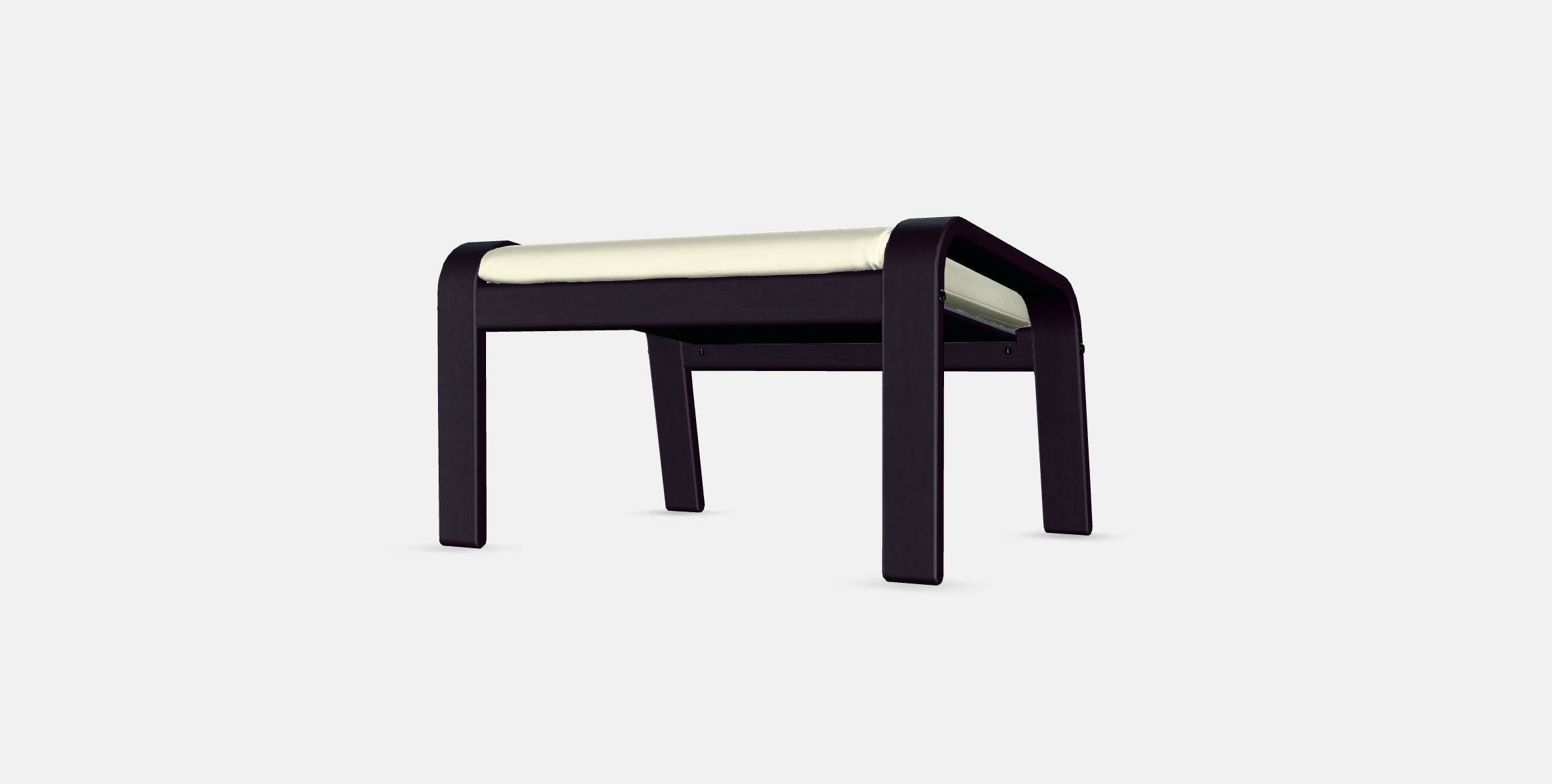 POANG Footstool 4 Low-poly 3D model_5