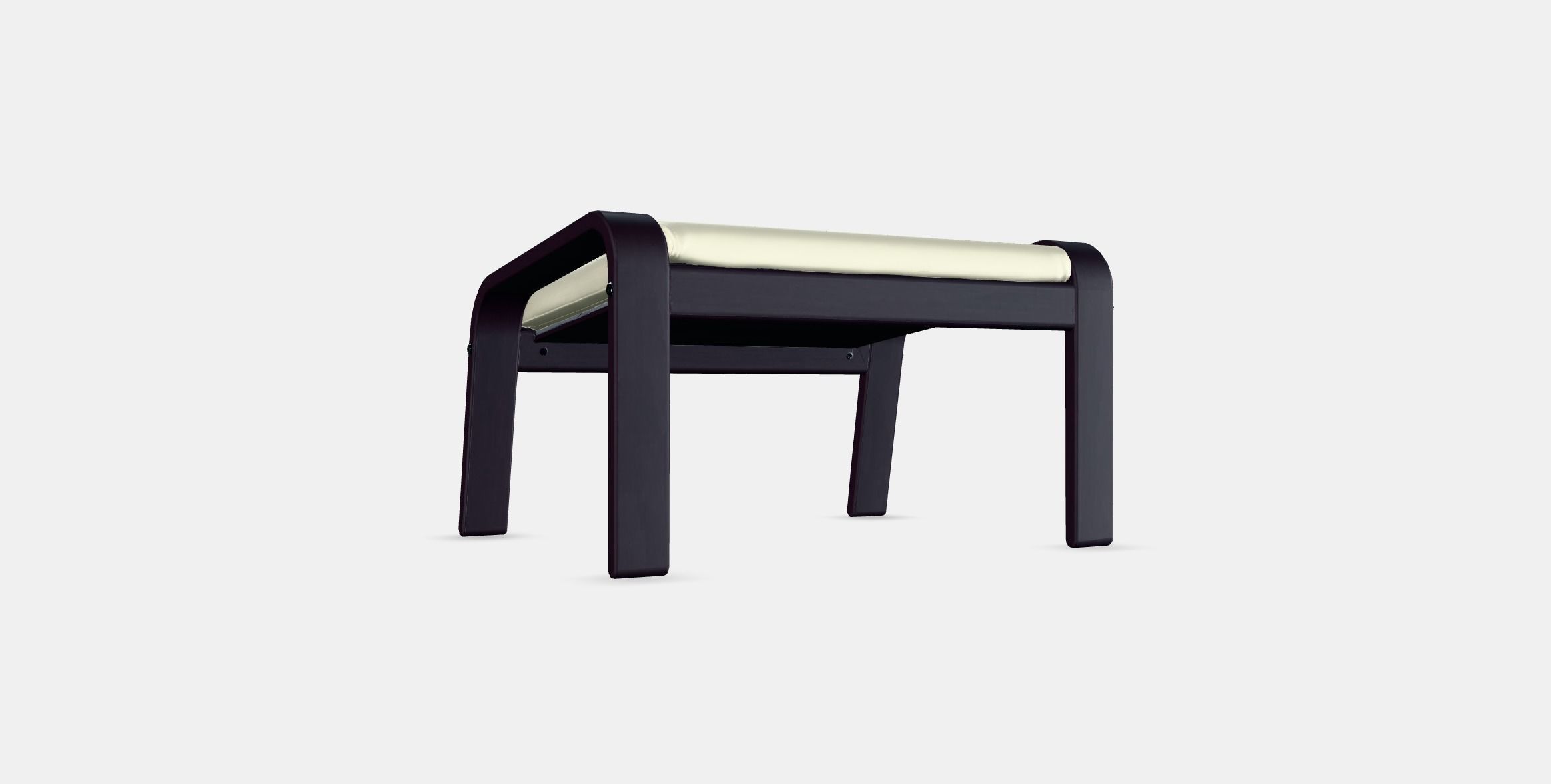 POANG Footstool 4 Low-poly 3D model_16
