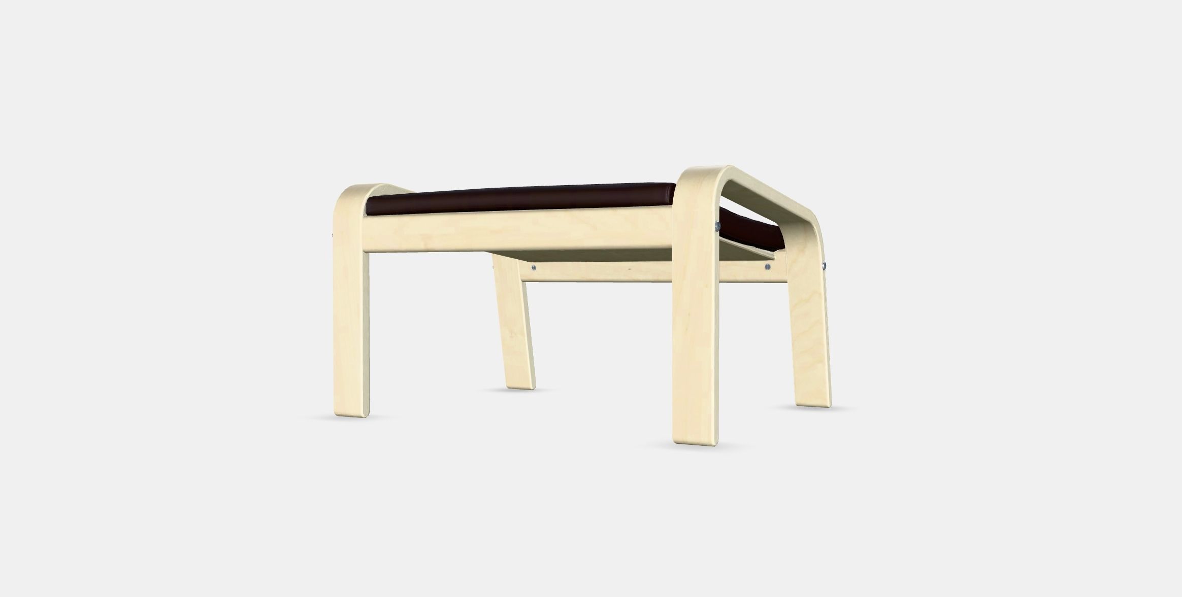 POANG Footstool 5 Low-poly 3D model_6