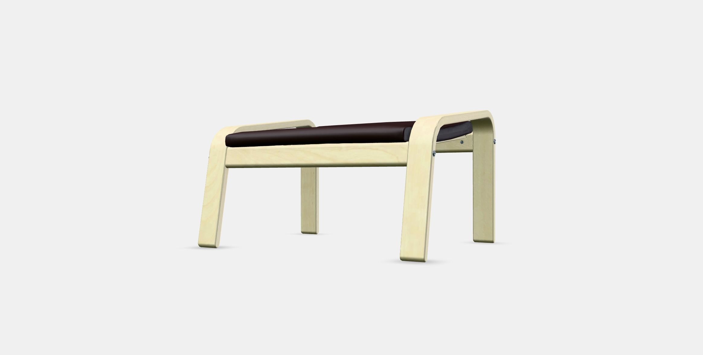 POANG Footstool 5 Low-poly 3D model_12