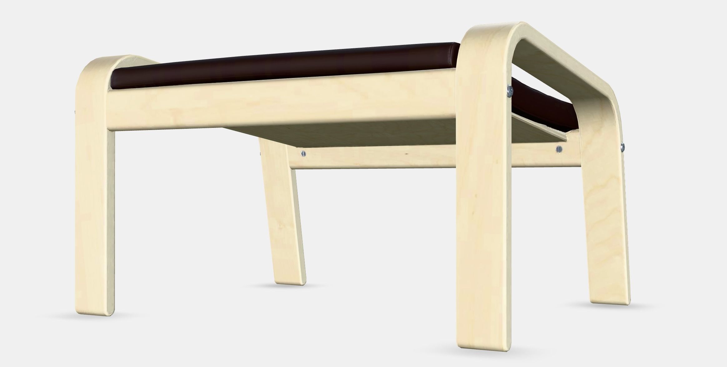 POANG Footstool 5 Low-poly 3D model_7