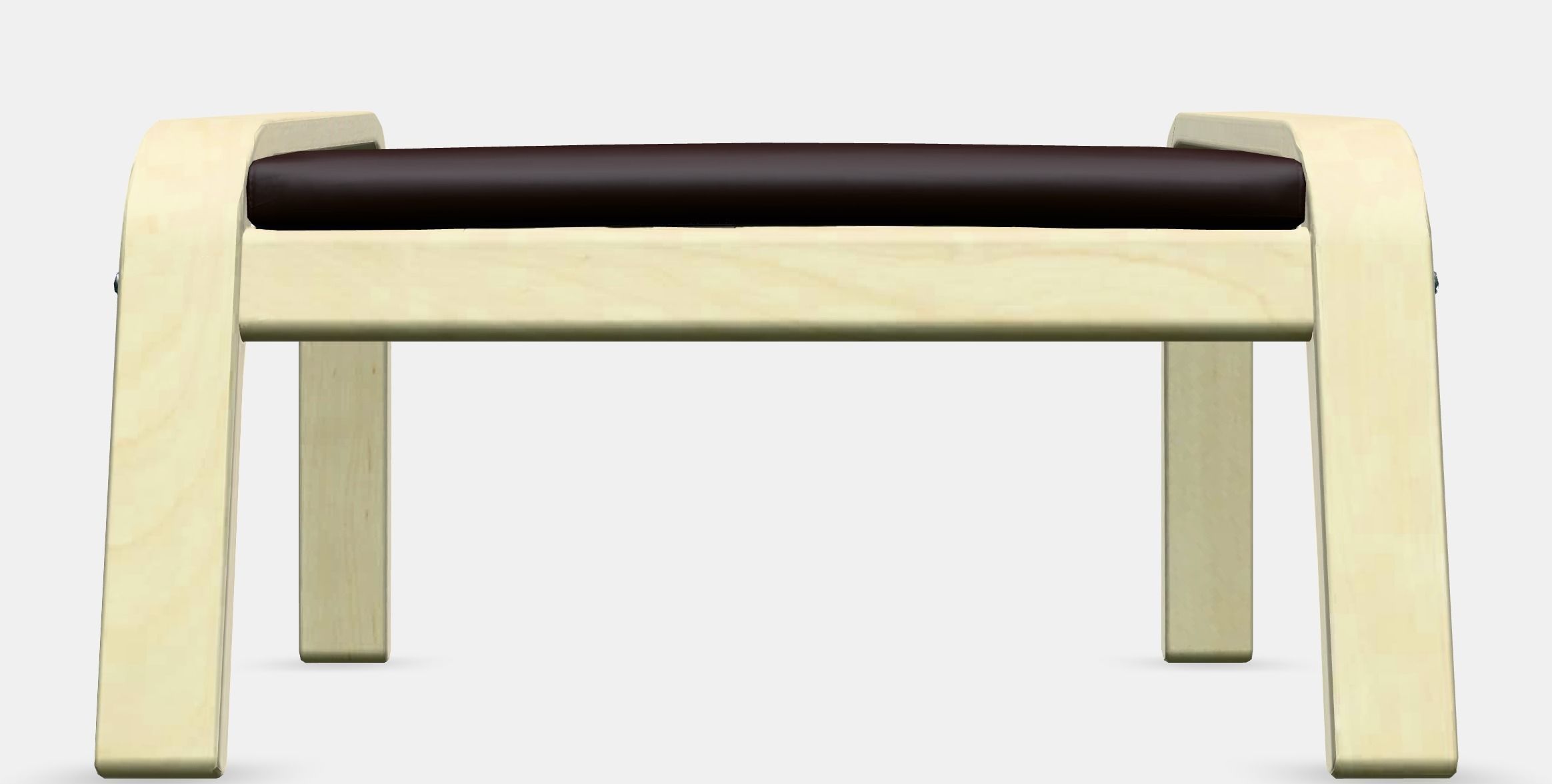 POANG Footstool 5 Low-poly 3D model_11