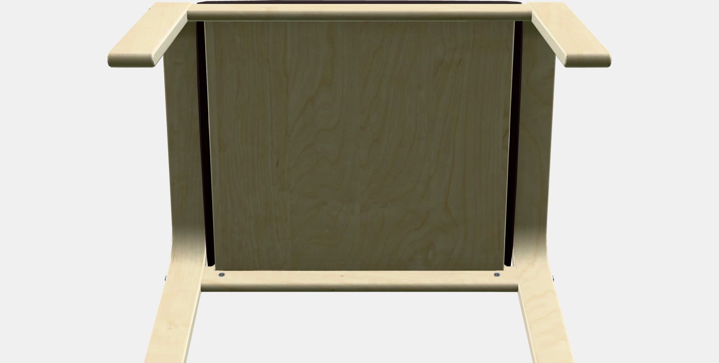 POANG Footstool 5 Low-poly 3D model_10