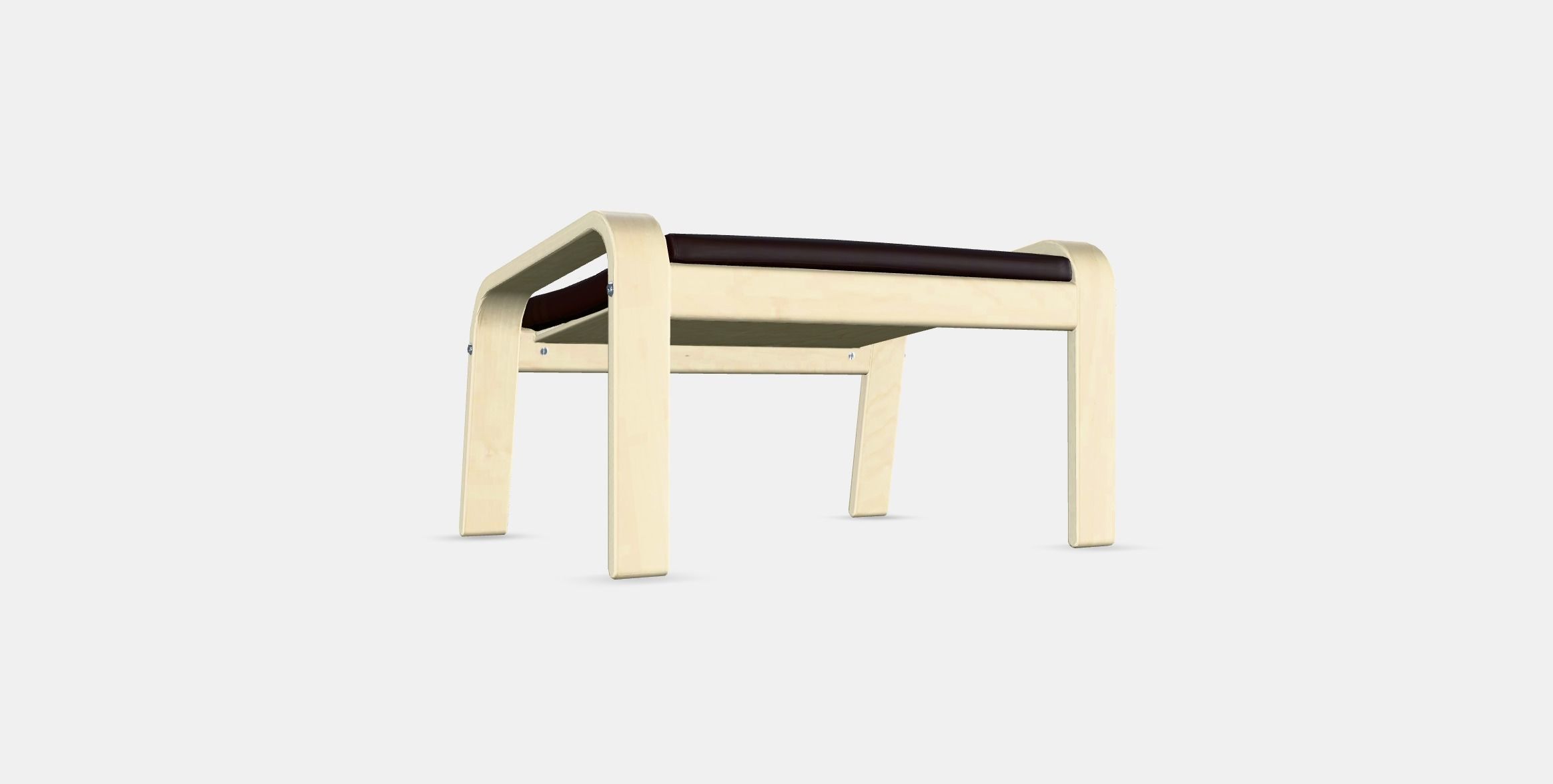 POANG Footstool 5 Low-poly 3D model_16