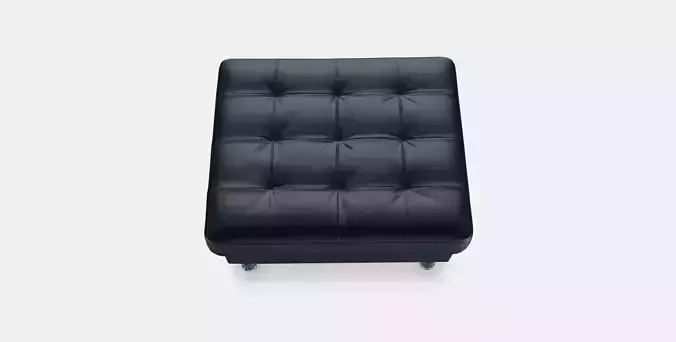 LANDSKRONA Footstool 1 Low-poly 3D model