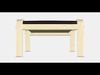 LANDSKRONA Footstool 1 Low-poly 3D model_1