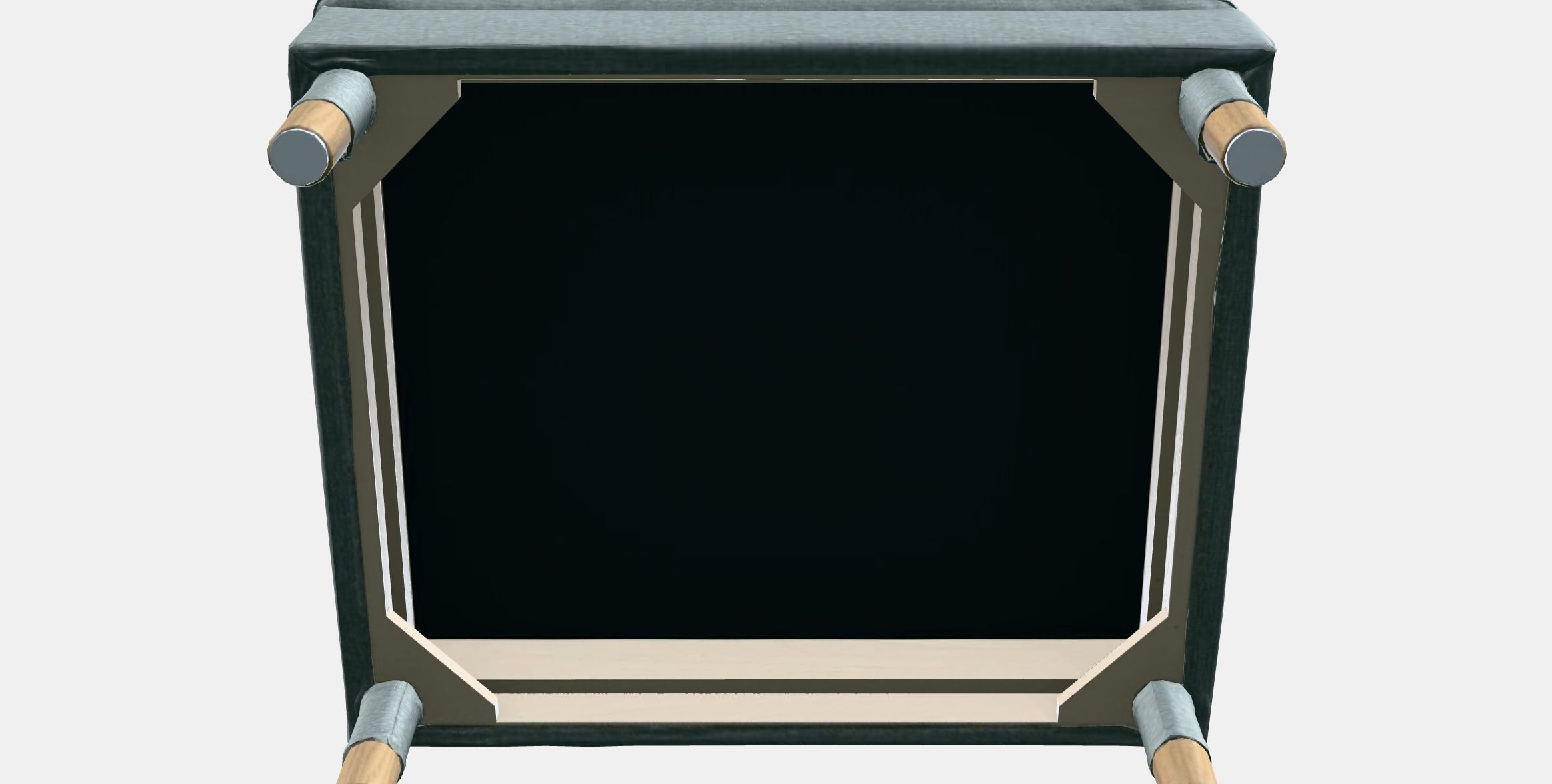 LANDSKRONA Footstool 2 Low-poly 3D model_6