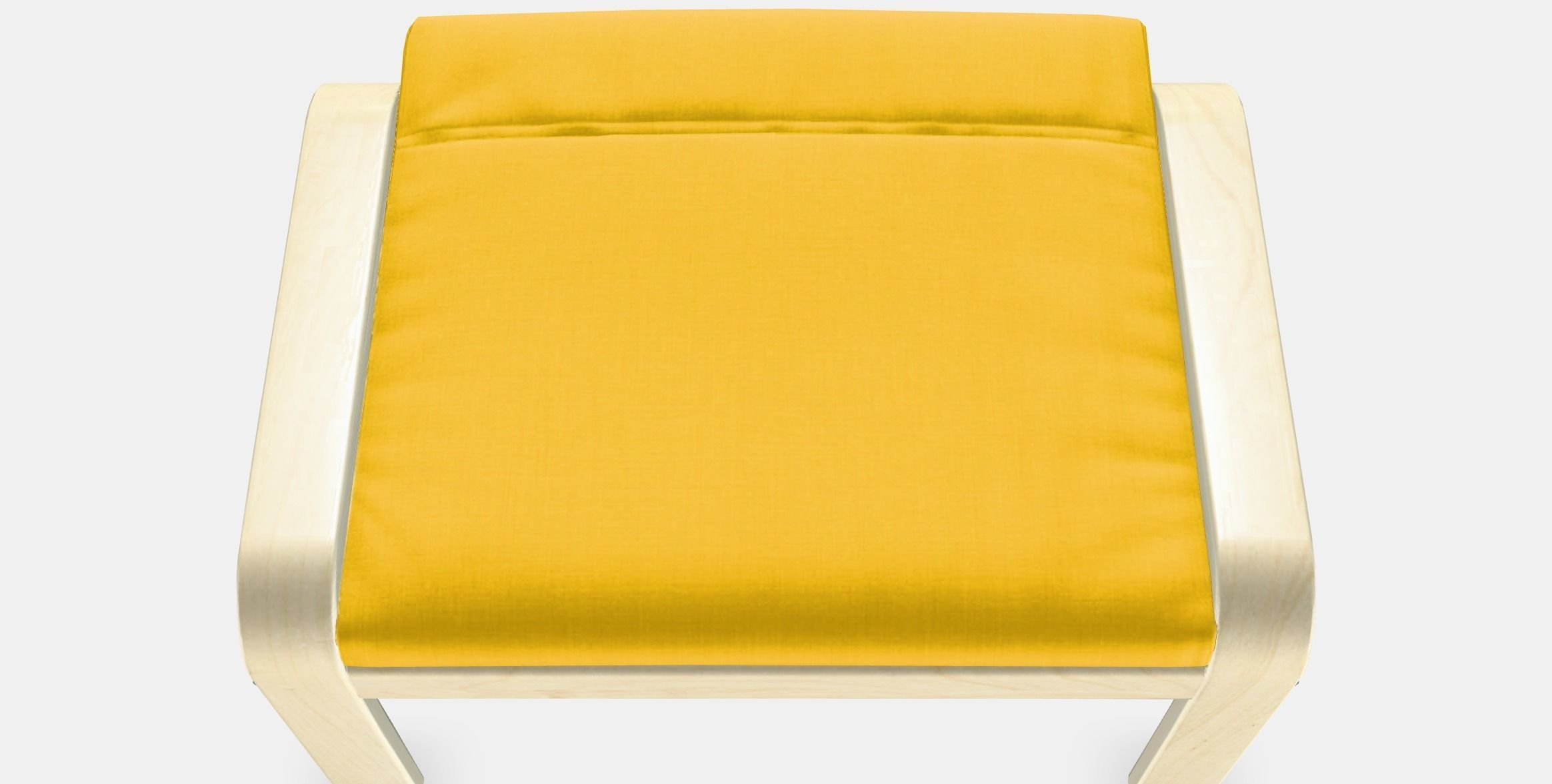 POANG Footstool 6 Low-poly 3D model_3