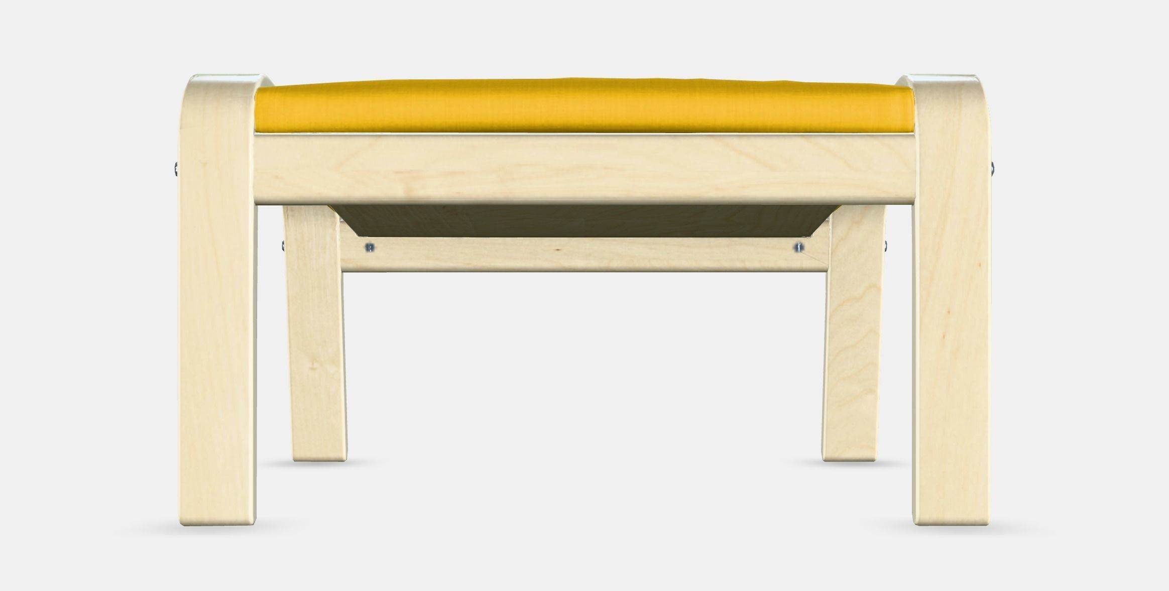 POANG Footstool 6 Low-poly 3D model_15