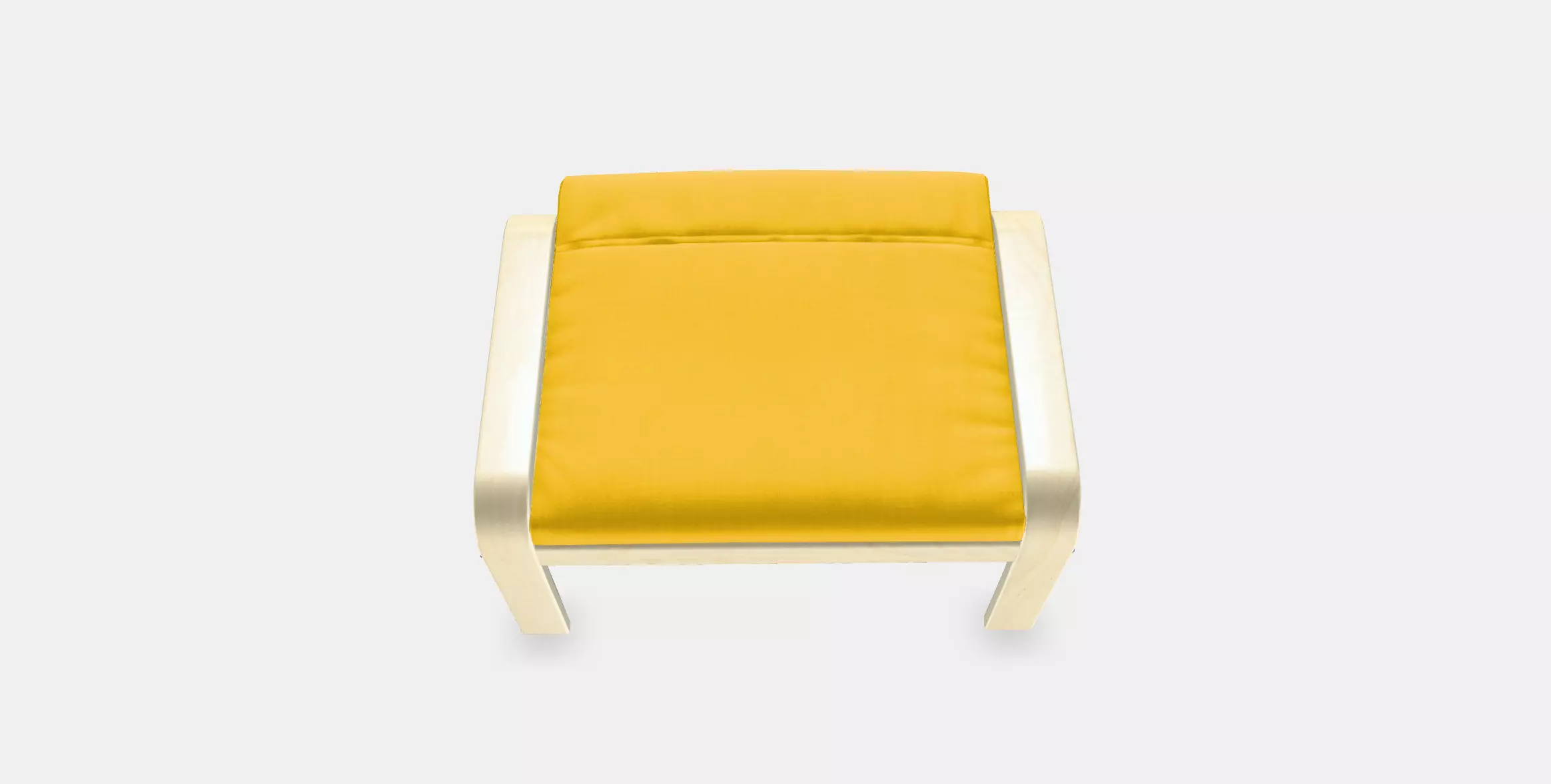 POANG Footstool 6 Low-poly 3D model_0