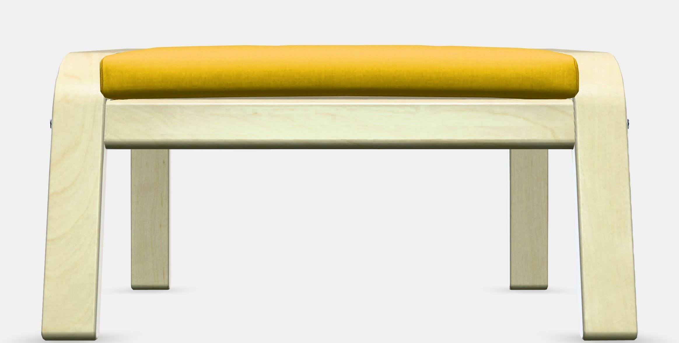 POANG Footstool 6 Low-poly 3D model_11