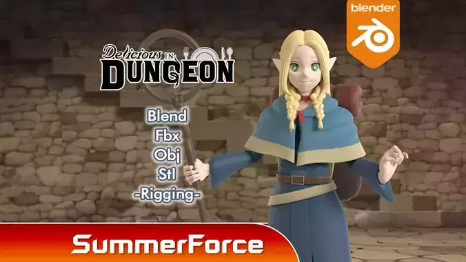 Marcille Donato - Delicious in Dungeon 3D model