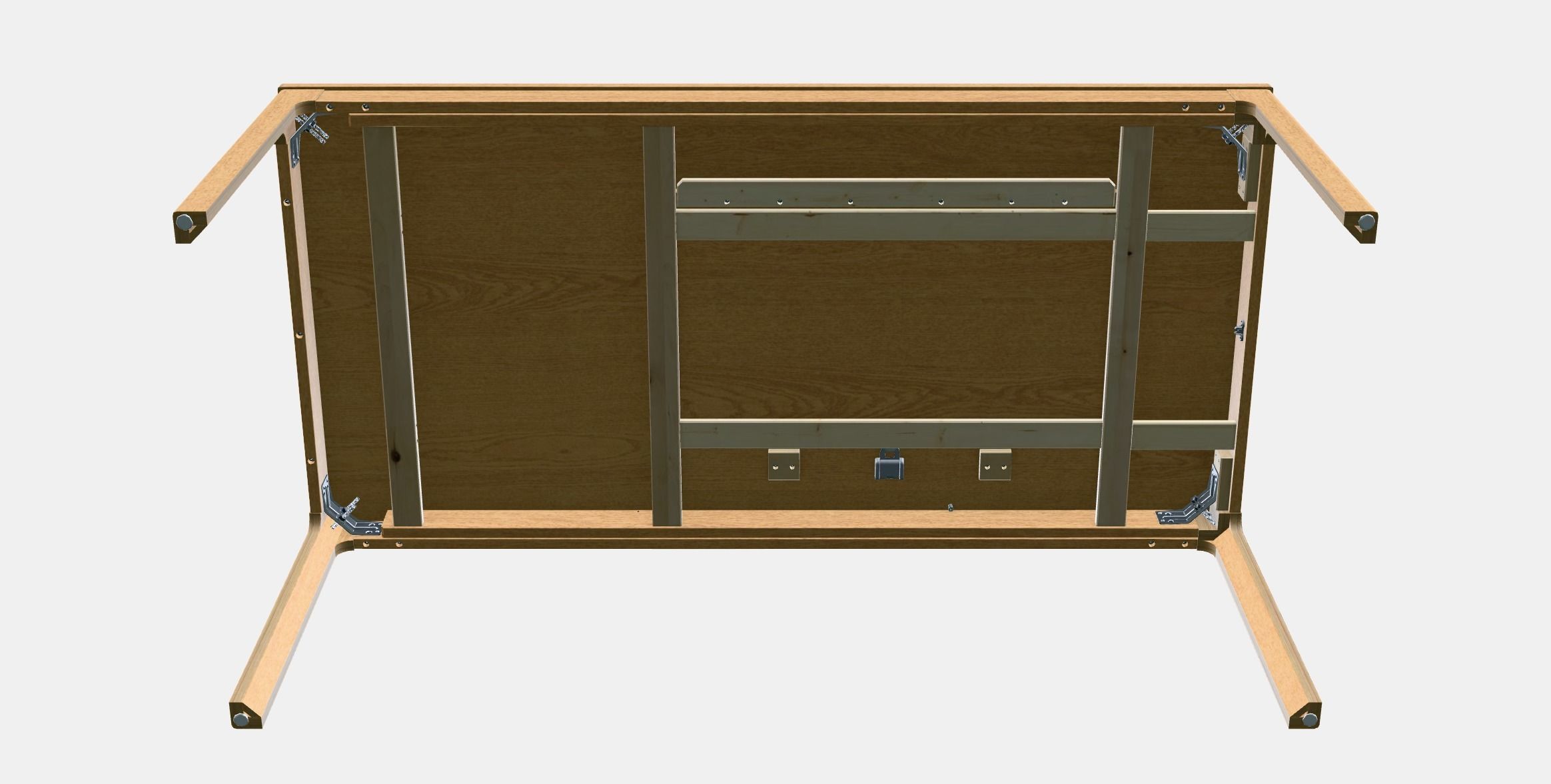EKEDALEN Extendable table 5 Low-poly 3D model_9