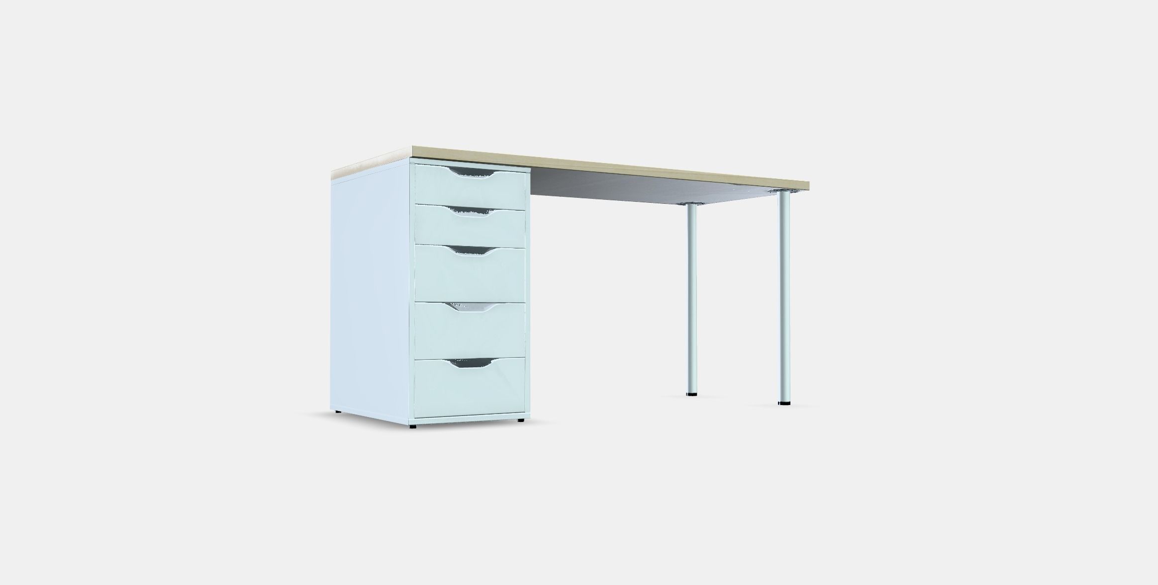 MALSKYTT - ALEX Desk Low-poly 3D model_3
