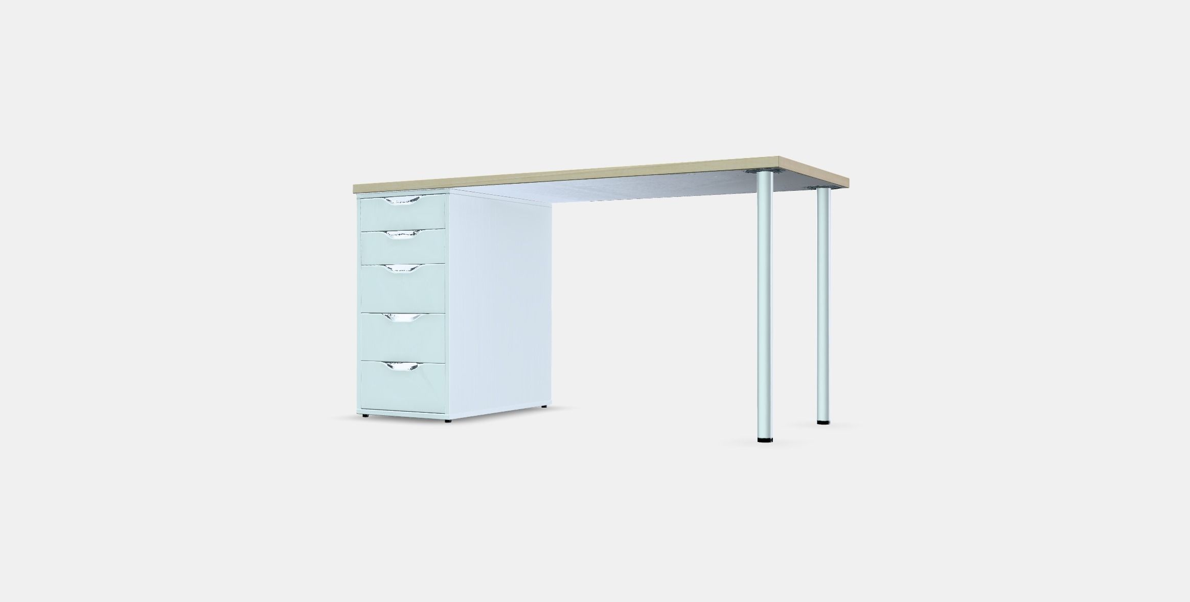 MALSKYTT - ALEX Desk Low-poly 3D model_12