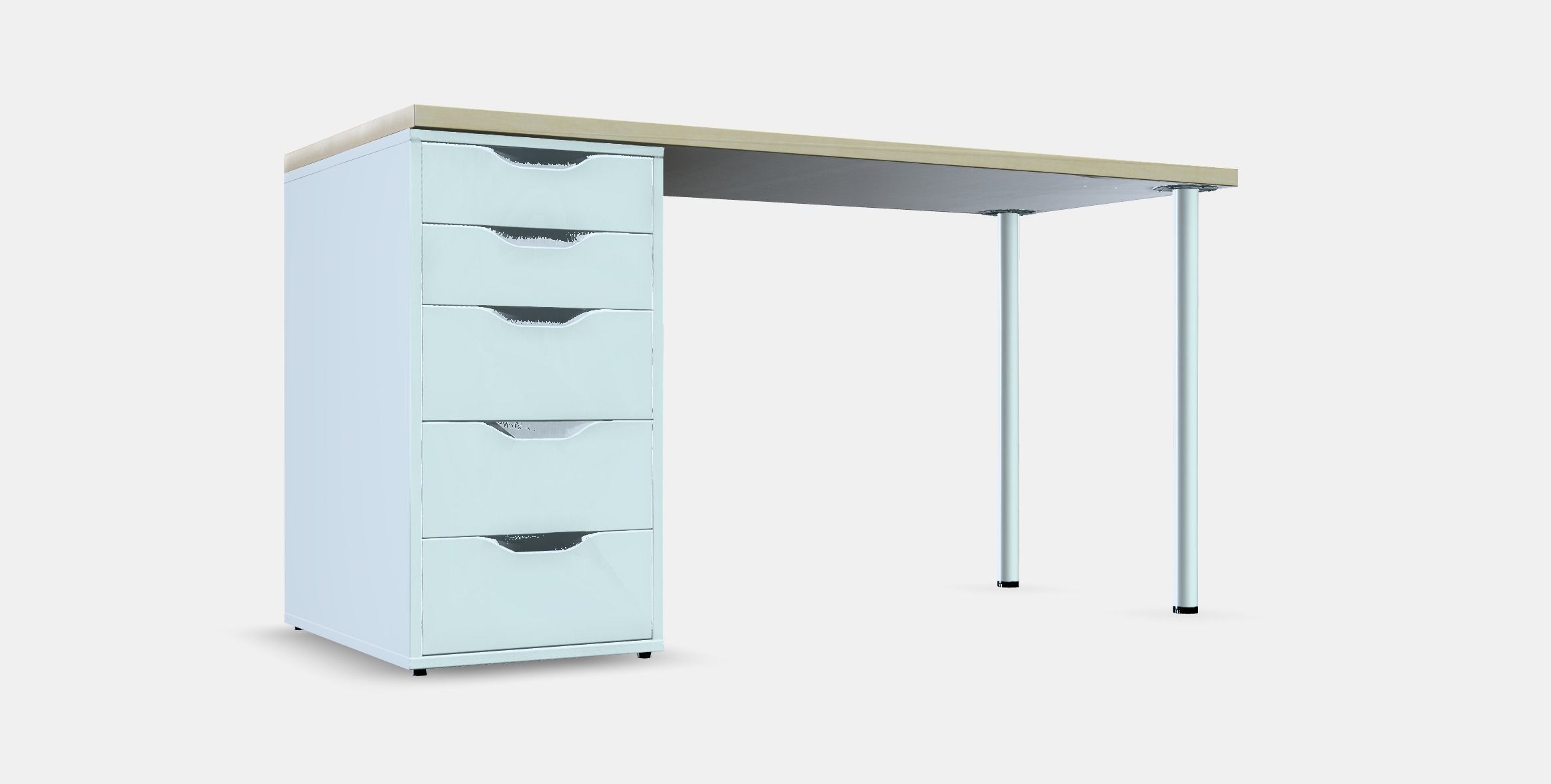 MALSKYTT - ALEX Desk Low-poly 3D model_9