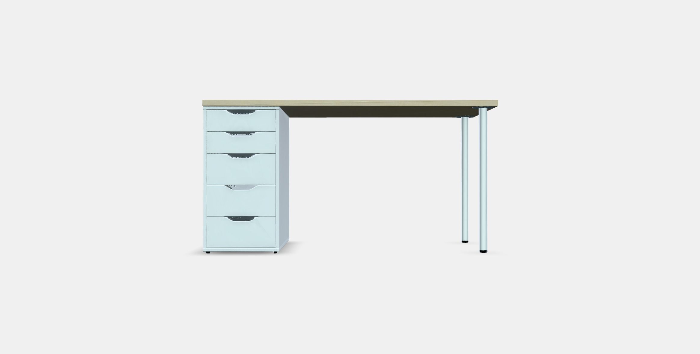MALSKYTT - ALEX Desk Low-poly 3D model_10