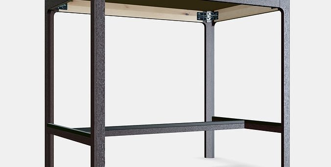 EKEDALEN Bar table Low-poly 3D model