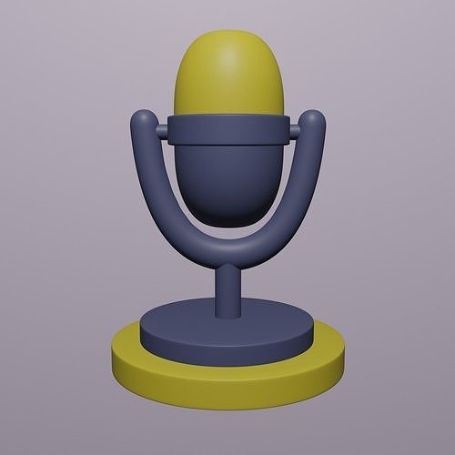 Microphone Free low-poly 3D model