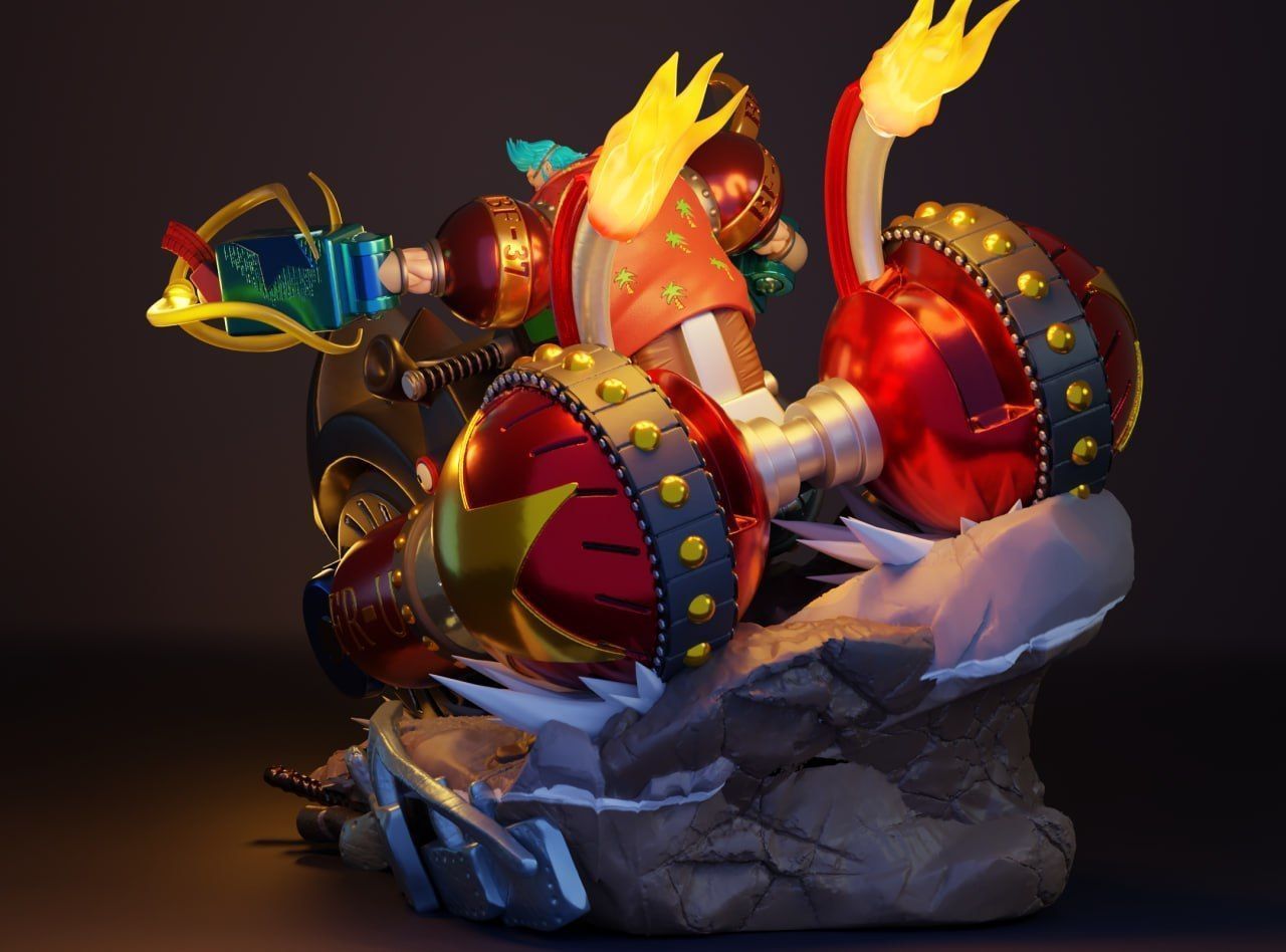 FRANKY - ONE PIECE - IMPRESSAO 3D 3D print model_2