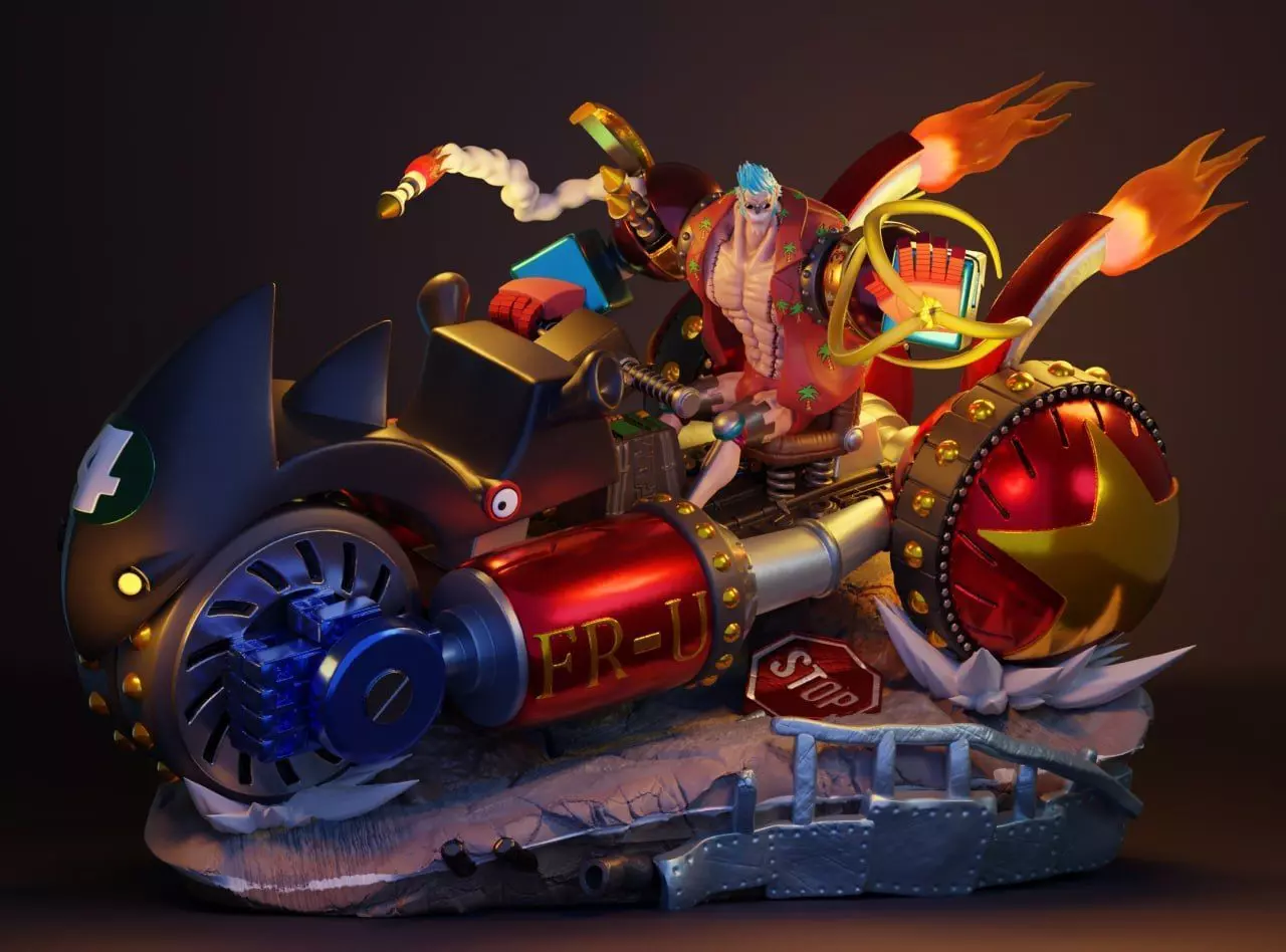 FRANKY - ONE PIECE - IMPRESSAO 3D 3D print model_0